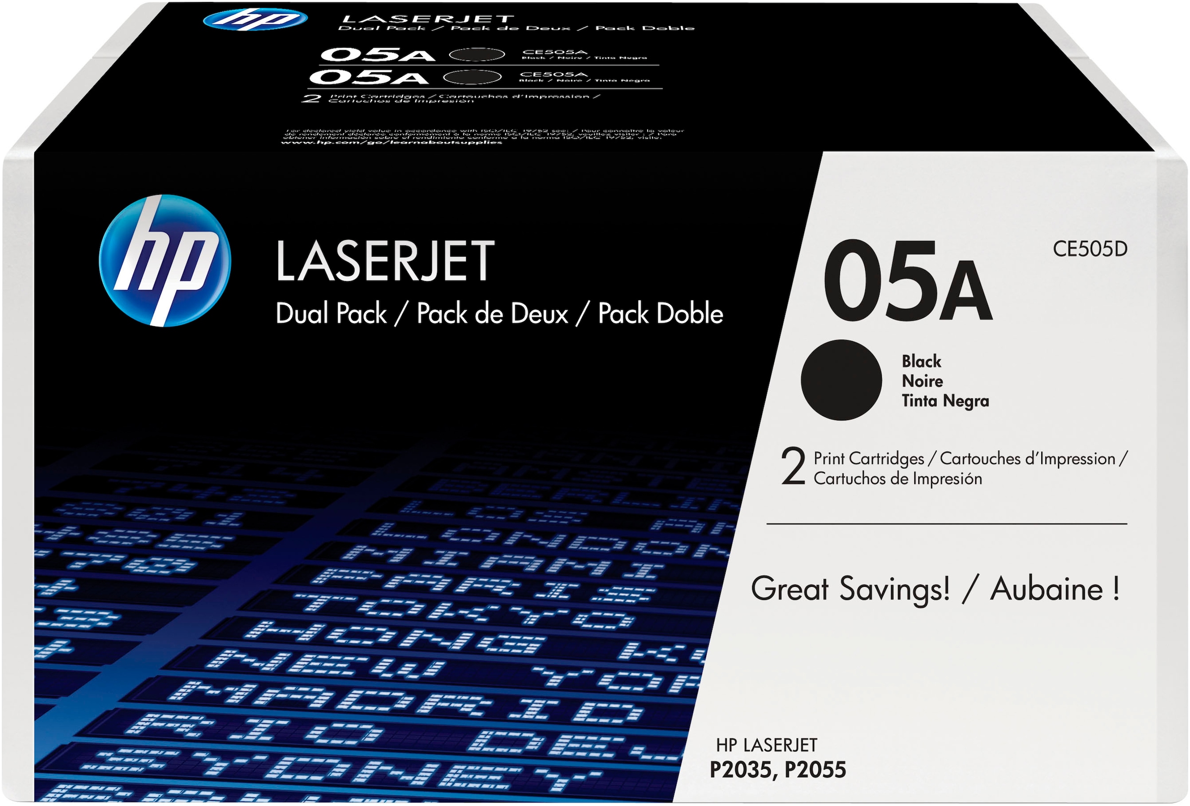 Hp Tonerkartusche »05A 2er-Pack Original LaserJet« in schwarz, Größe 0