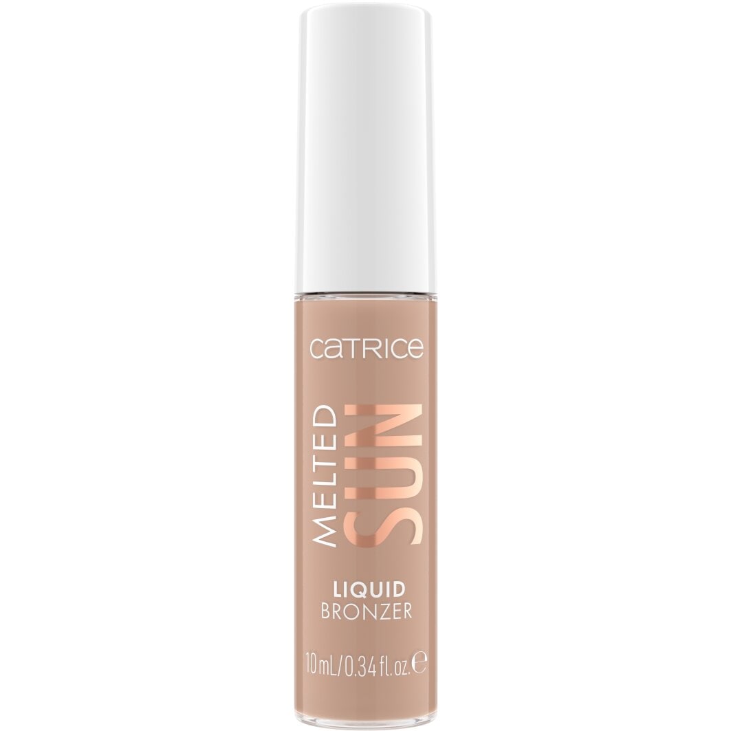 Catrice Bronzer-Puder »Melted Sun Liquid Bronzer«, (Set, 3 tlg.), Cremige Textur, matt, aufbaubare Deckkraft, leicht verblendbar.