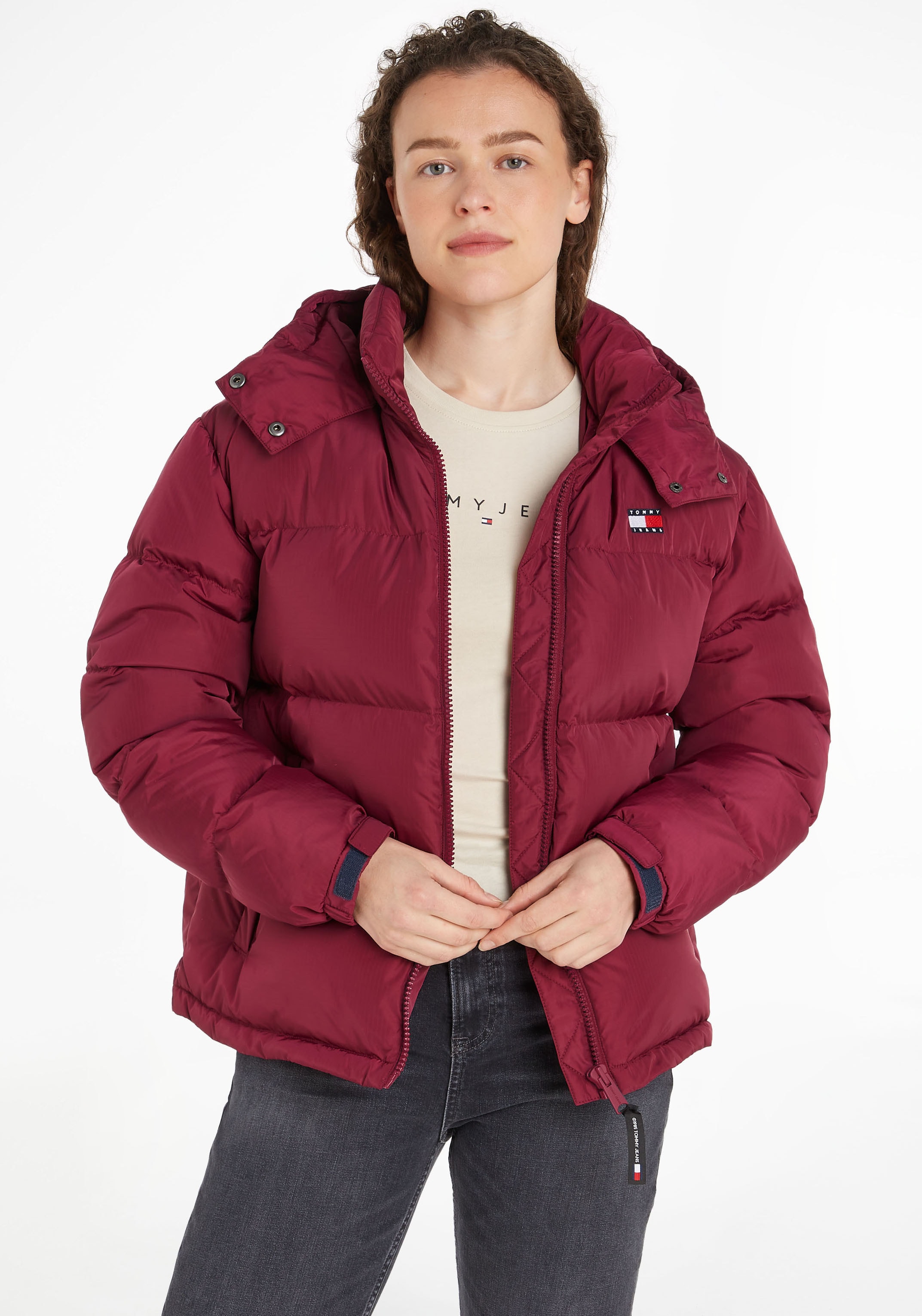 Steppjacke »TJW ALASKA PUFFER EXT«, mit Kapuze, mit Logostickereien