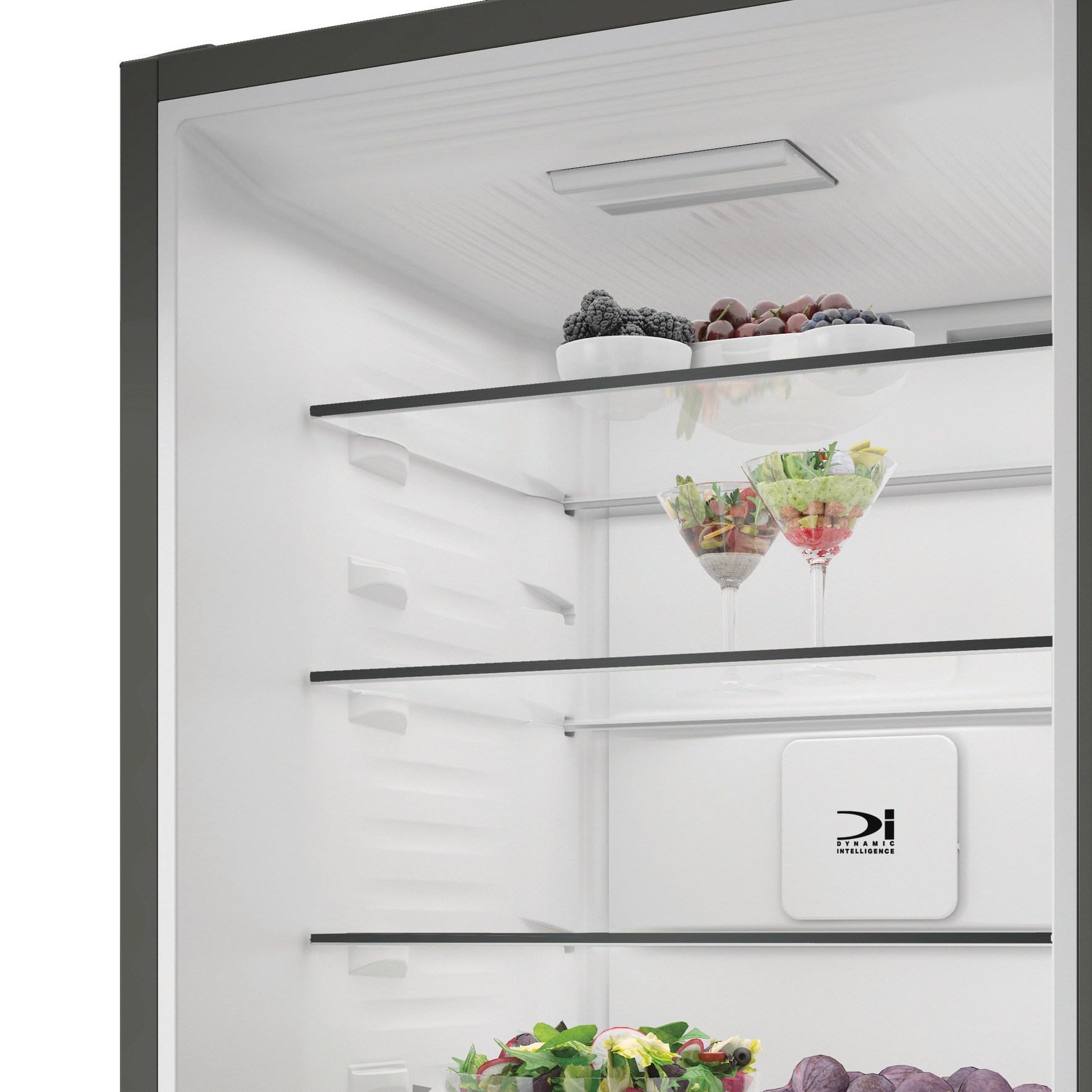 BAUKNECHT Kühl-/Gefrierkombination »KGN ECO 201AM IN« 203,5 cm hoch 59,5 cm breit FreshShield hält Temperatur und Feuchtigkeit perfekt im Gleichgewicht