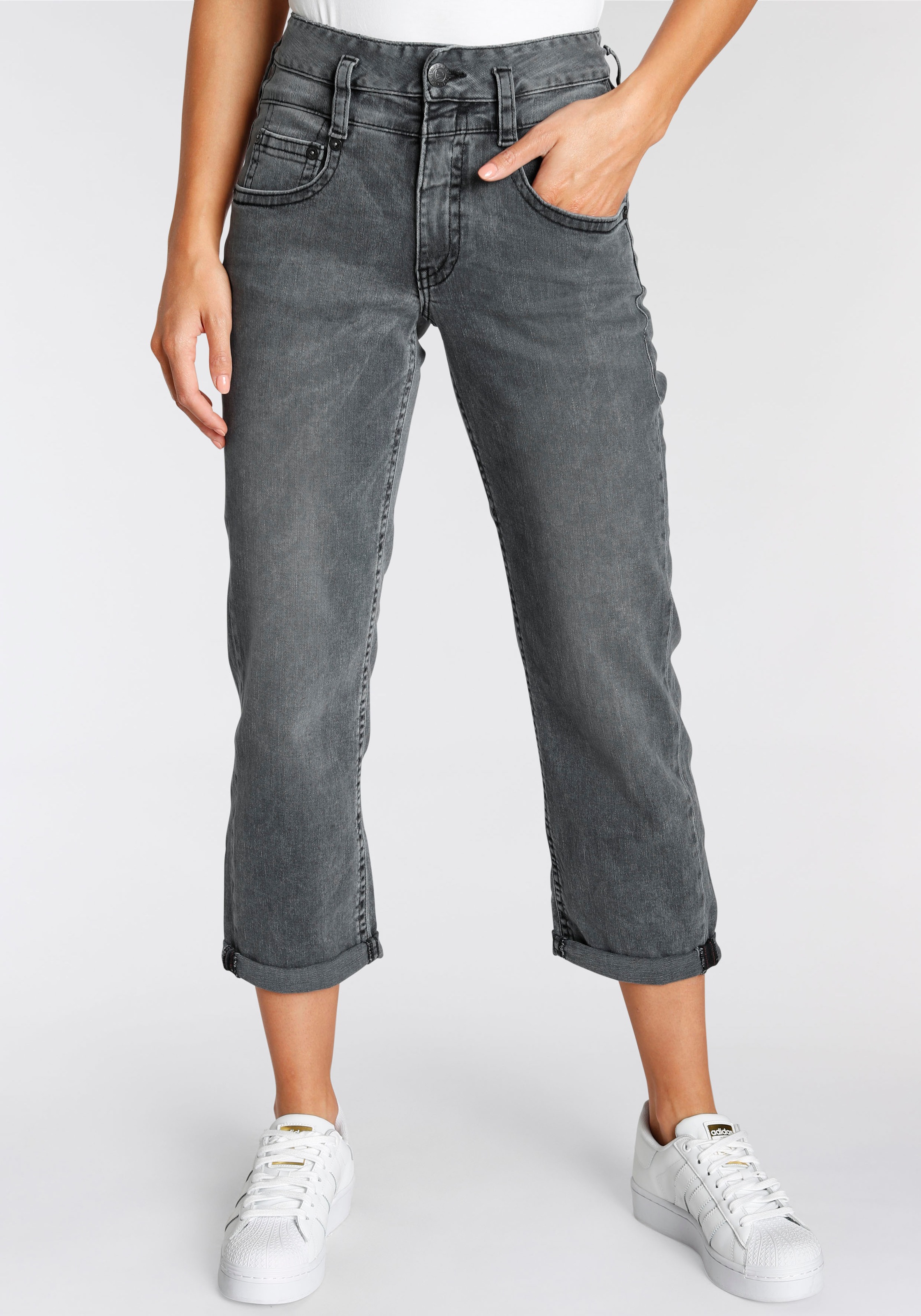 Herrlicher High-waist-Jeans »PITCH HI TAP ORGANIC«, umweltfreundlich dank Kitotex Technology