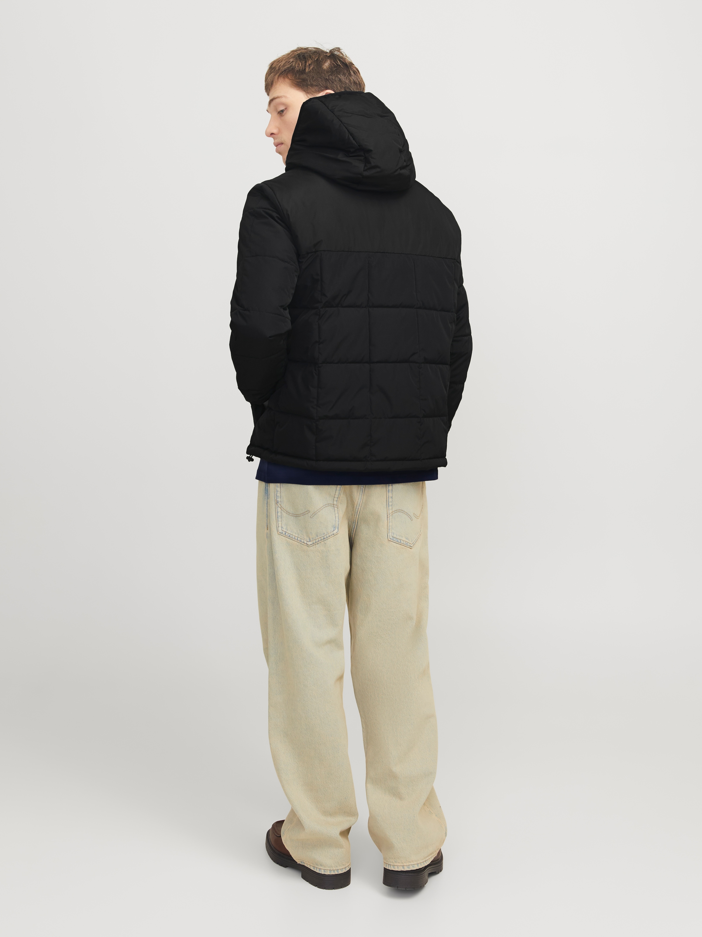 Jack & Jones Steppjacke »JJBEN SQUARE HOOD JACKET«, mit Kapuze