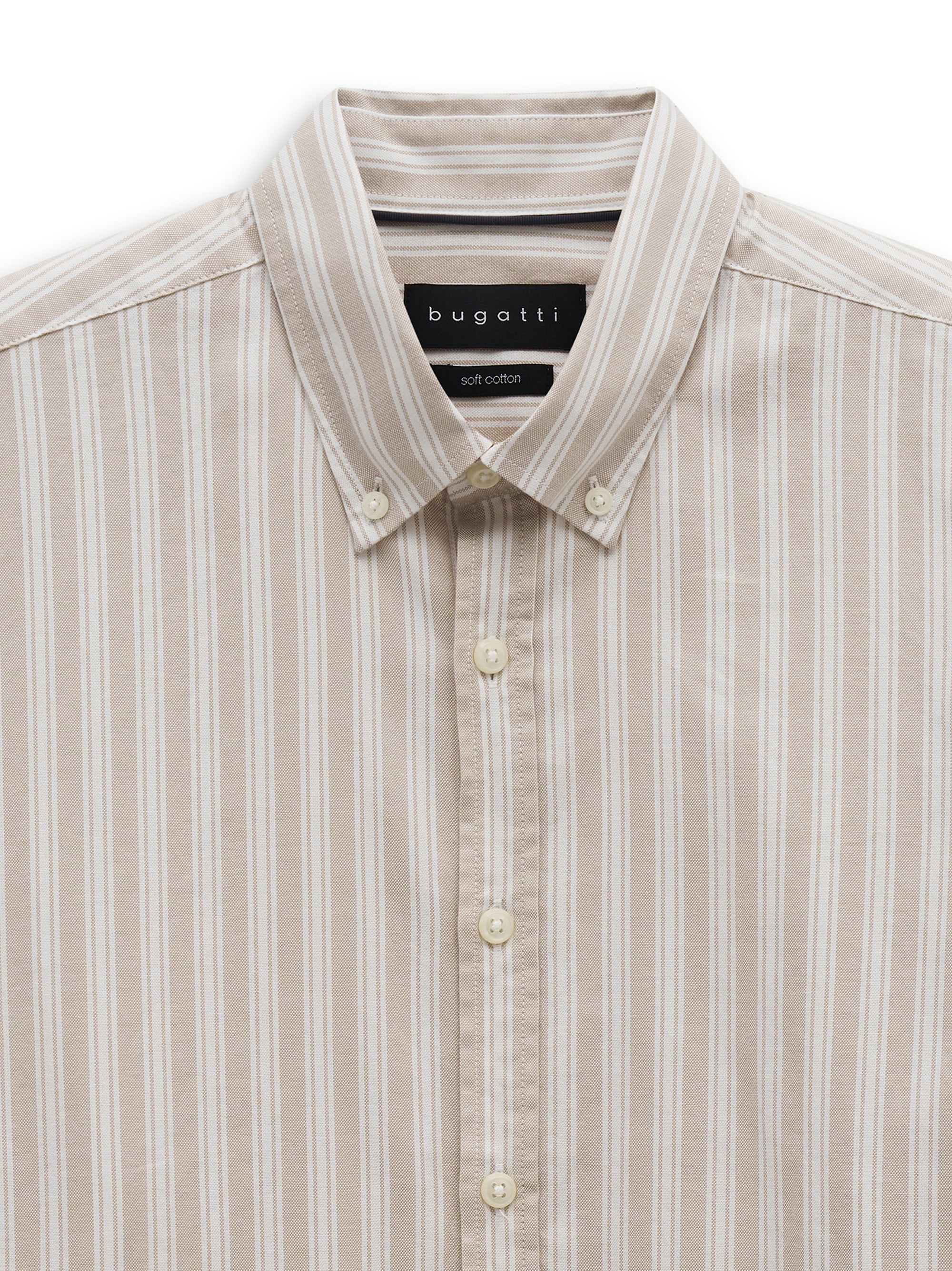 bugatti Langarmhemd »Modern Fit« Modern Fit Poplin Button-Down-Kragen