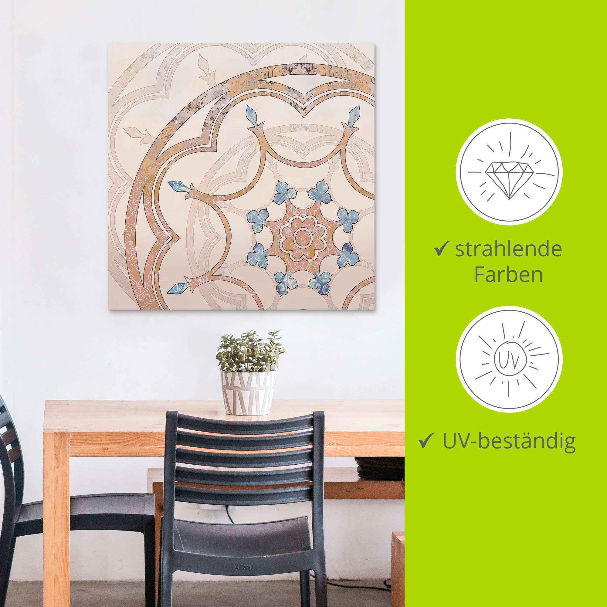 Artland Wandbild »Boho Mandala« Muster 1 Stk. tlg. als Alubild, Outdoorbild, Leinwandbild, Poster in verschied. Größen