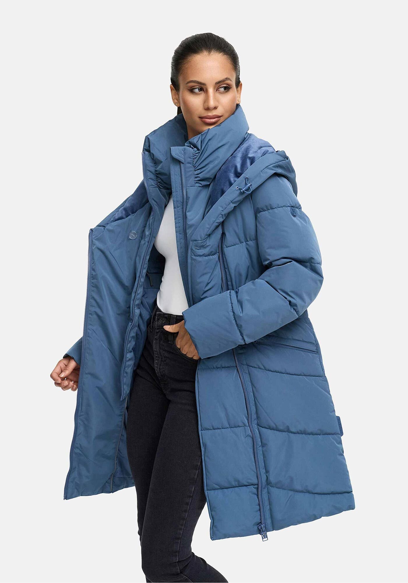 Marikoo Winterjacke »Marikoo Virenaa 16 Steppmantel N106«