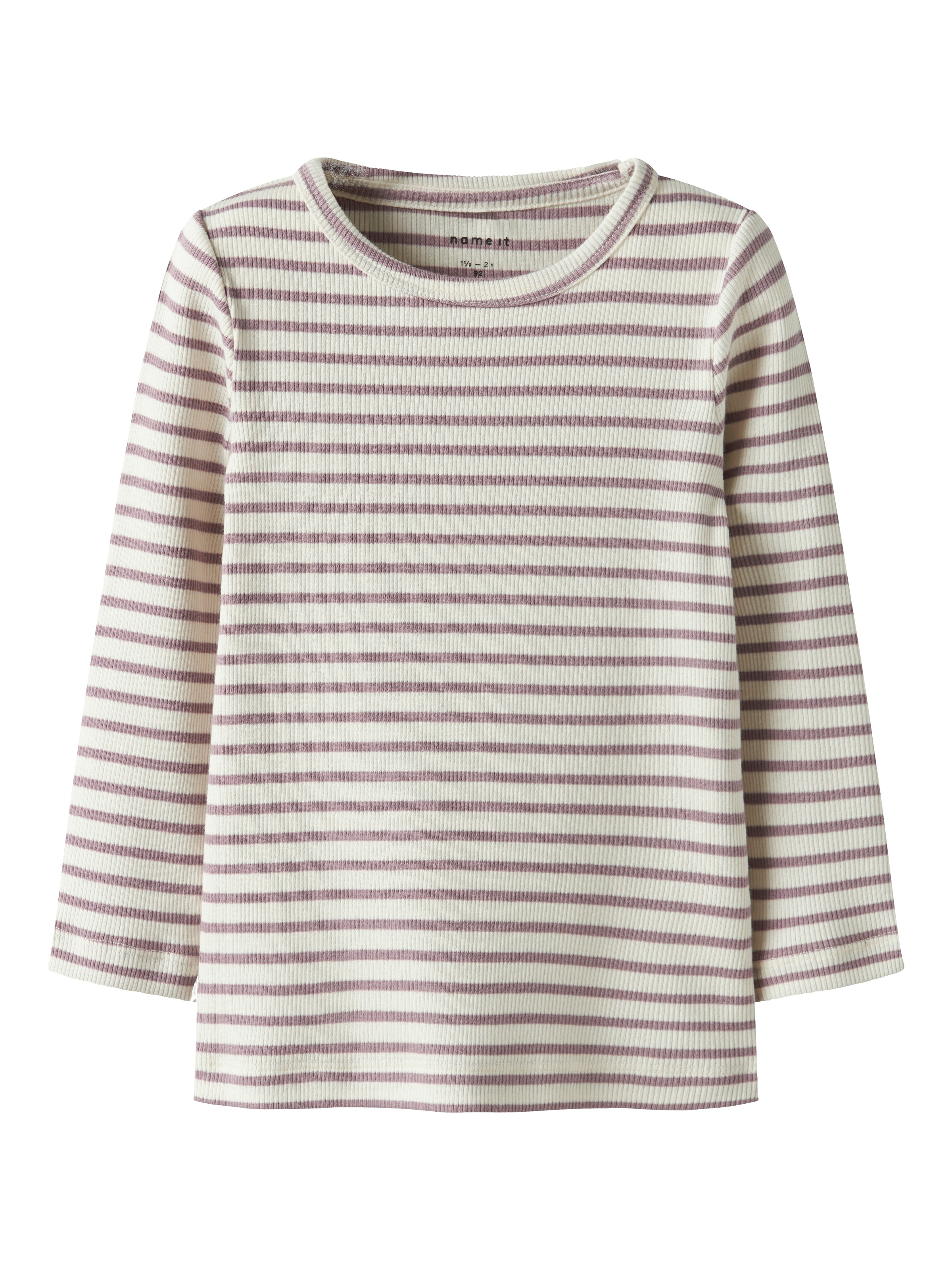 Name It Langarmshirt »NMNBANI LS XSL TOP NOOS«, Ringel-Look in toller Rippen-Qualität