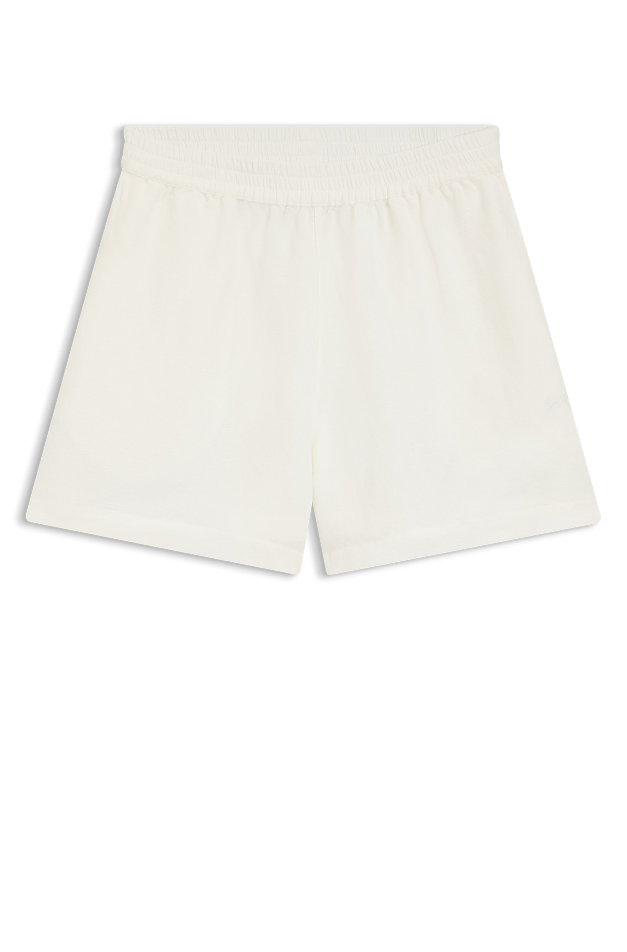 BOSS ORANGE Shorts »Tallan Premium Damenmode«  aus einem Leinen-Mix