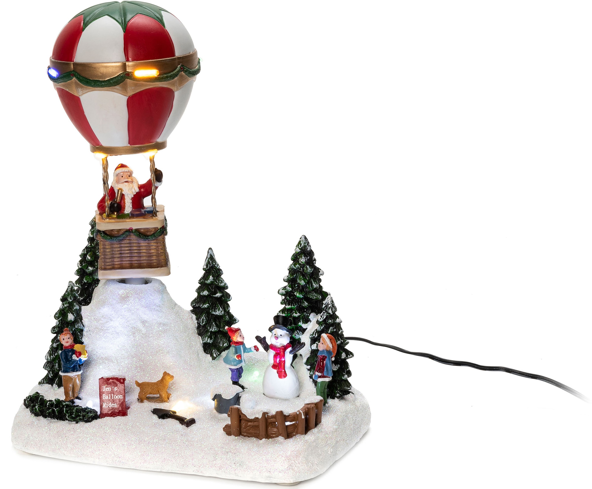 KONSTSMIDE Weihnachtsfigur LED Heissluftballon mit Musik
