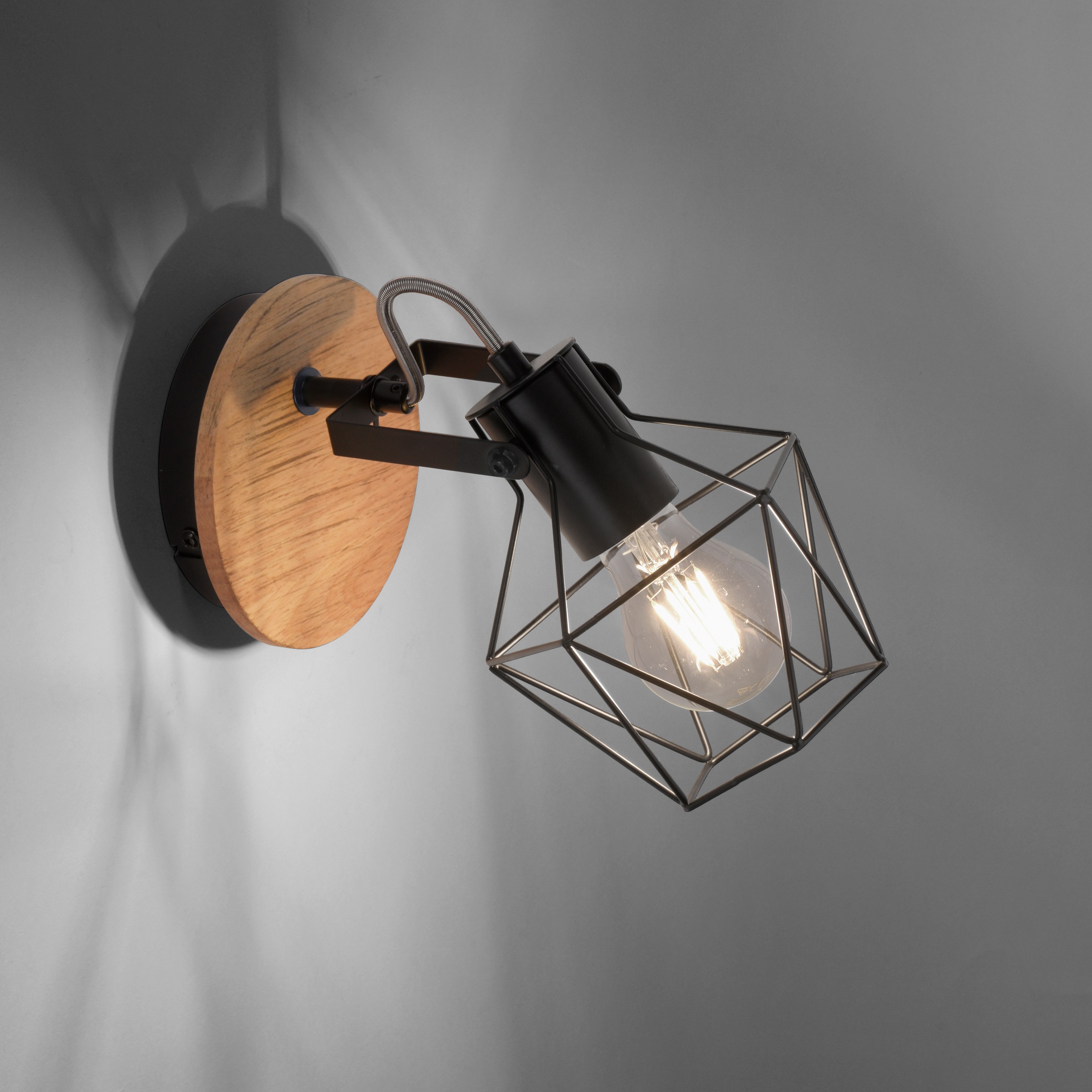 JUST LIGHT Wandleuchte »JARO«, 1 flammig, Leuchtmittel E27 | ohne Leuchtmittel, ExklusiveE27