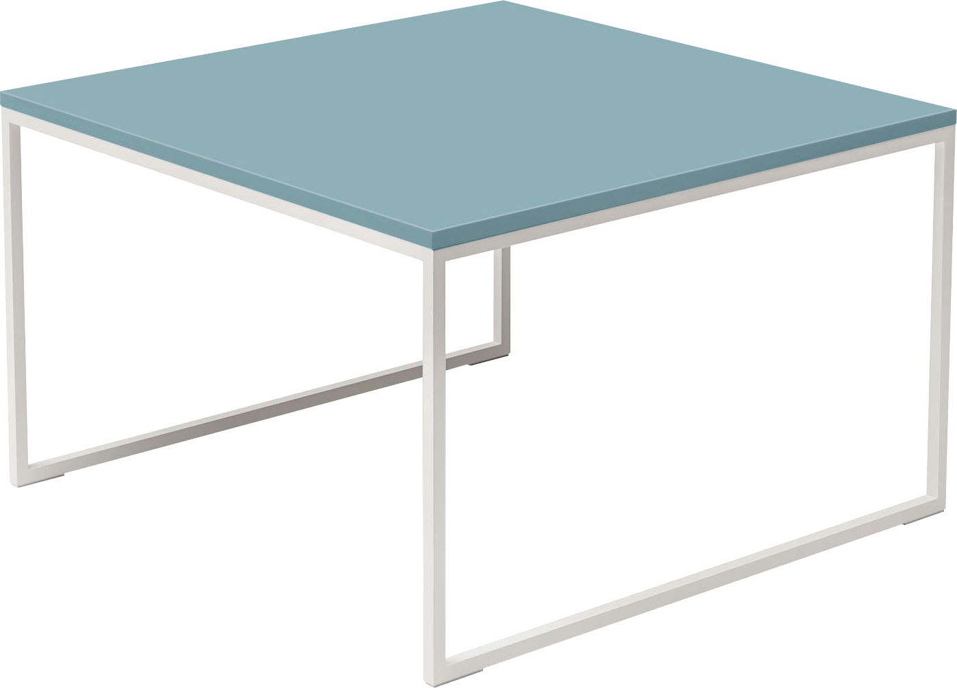 now! by hülsta Beistelltisch »CT 17«, quadratisch, mit weißem Gestell, Höhe 43,4 cm