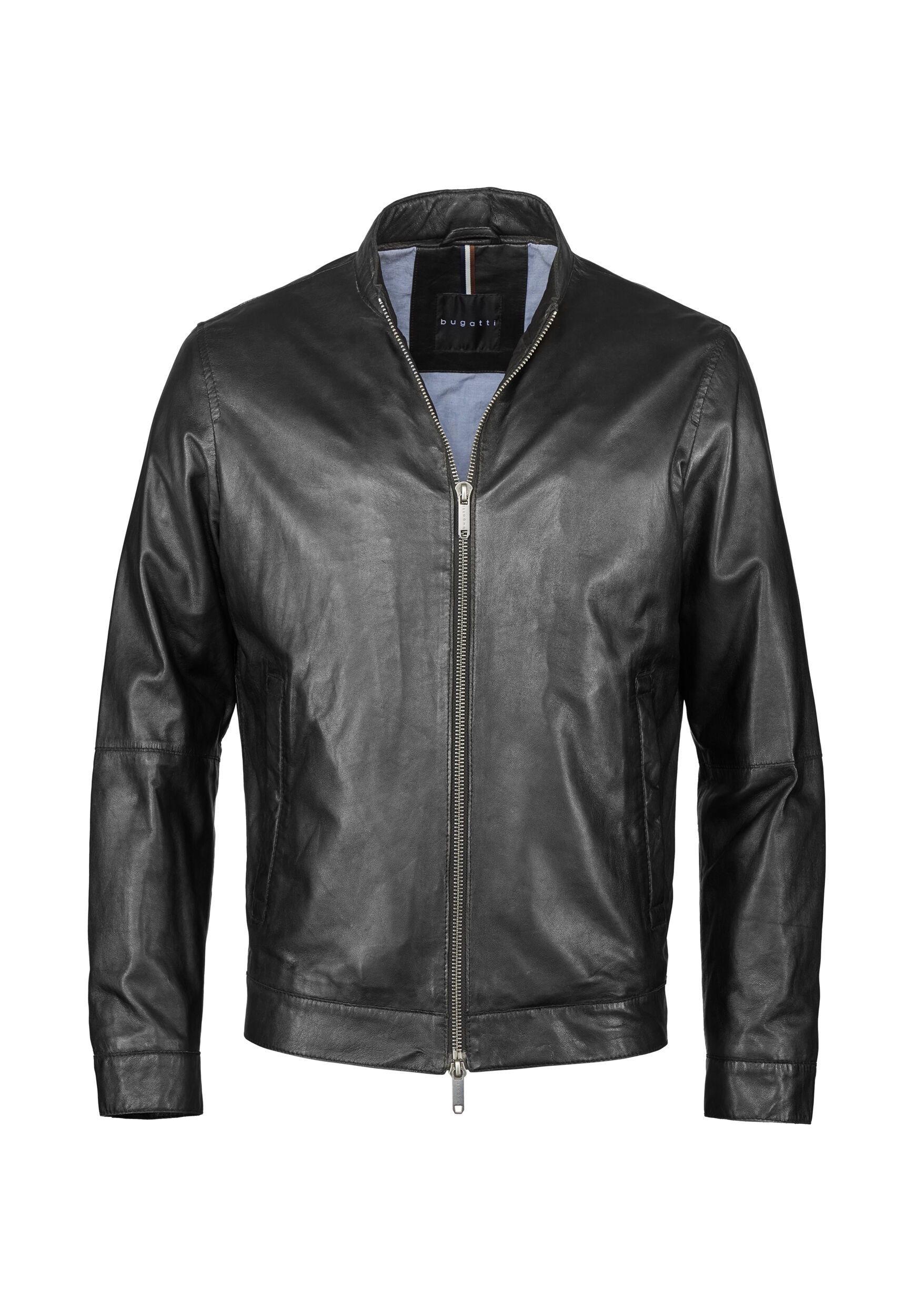 bugatti Lederjacke »BUBORMIO« ohne Kapuze aus hochwertigem Leder