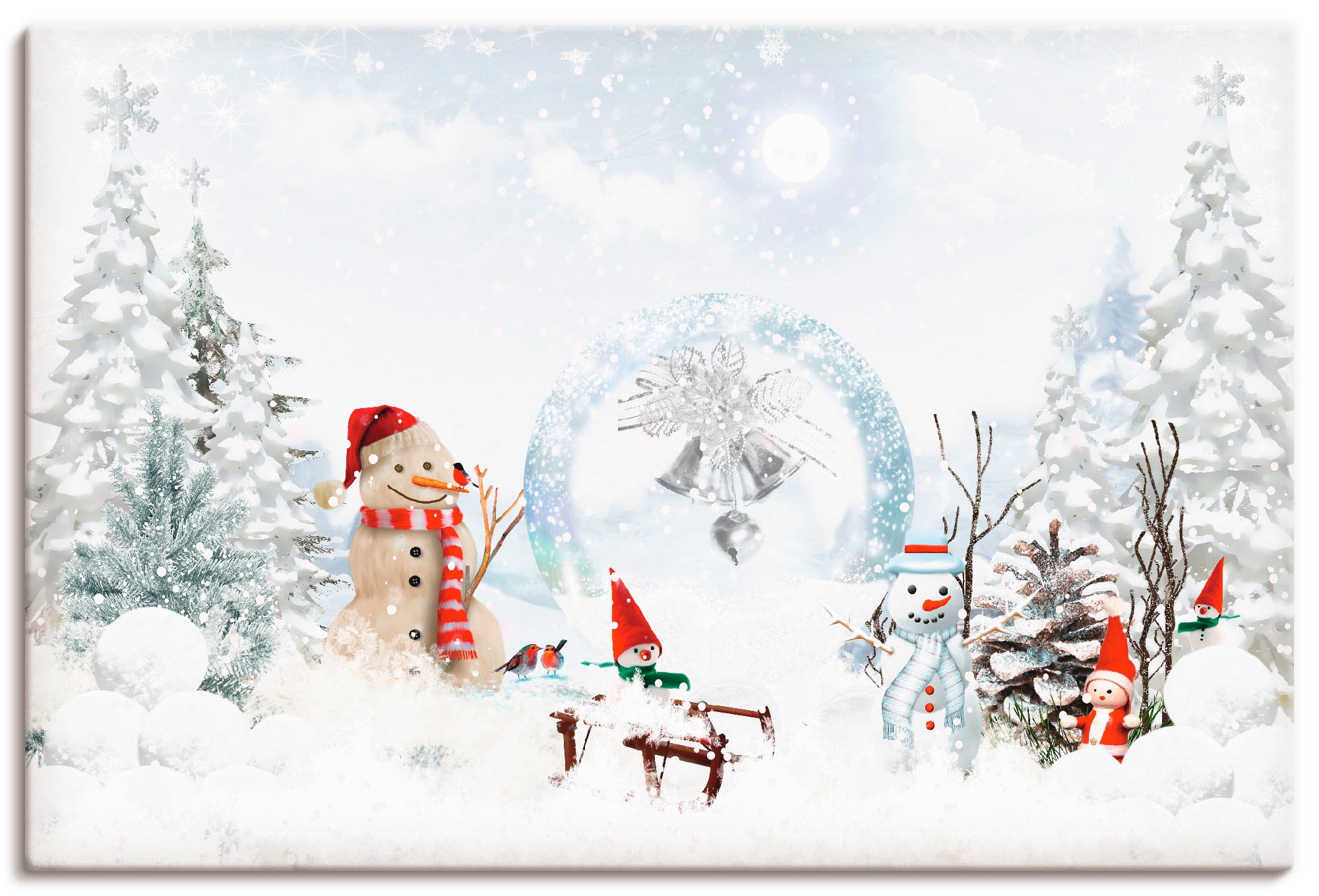 Artland Wandbild »Weihnachtsmärchen«, Weihnachten, (1 St.), als Alubild,  Leinwandbild, Wandaufkleber oder Poster in versch. Größen bei OTTO