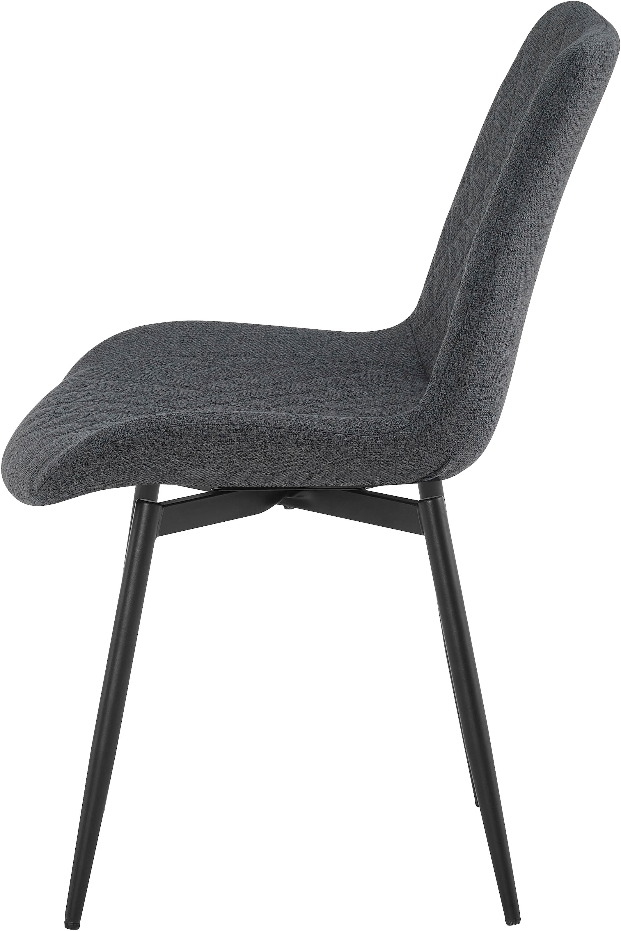 OTTO home 1100000002199 »Juniper, Set, 5-tlg.« Set, 5 tlg. Tisch 140x80cm in Sinterstein-Keramikoptik mit 4 Stühlen, 360° drehbar