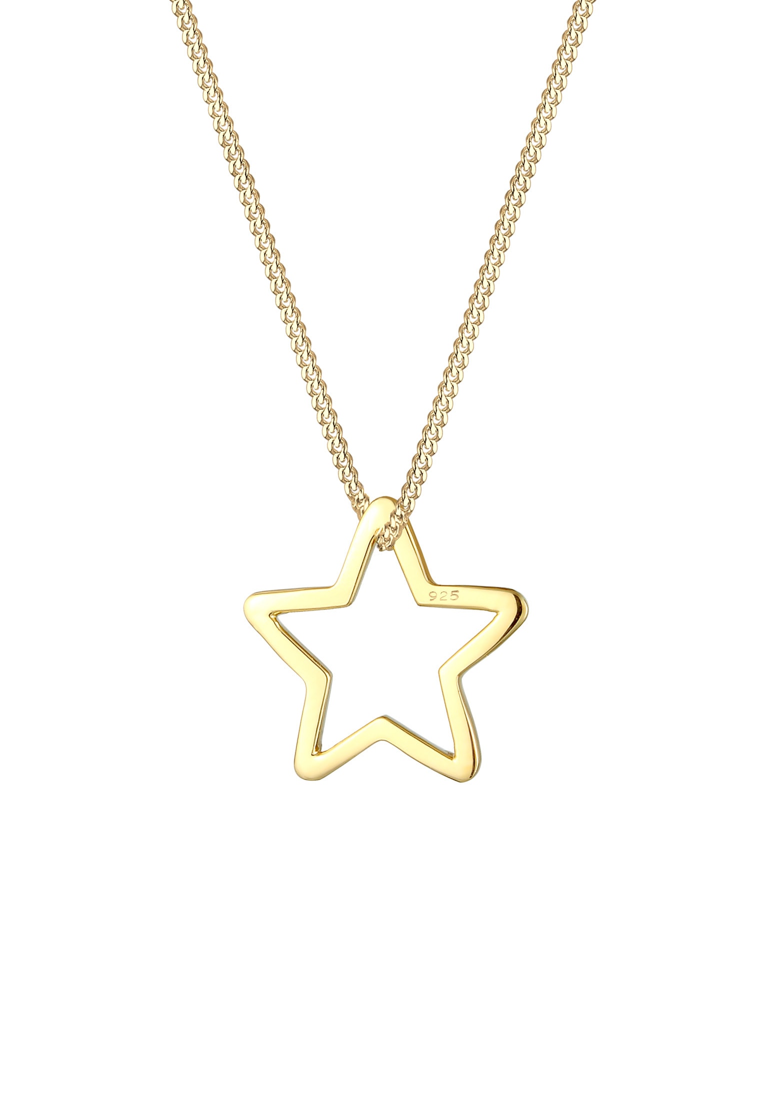 Elli Kette mit Anhänger »Halskette Anhänger Stern 925 Sterling Silber«
