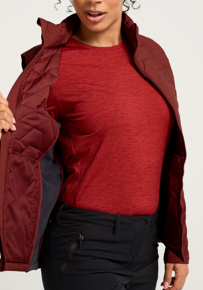 Jack Wolfskin Funktionsweste »FLEXTREK INS VEST W« Isolationsweste, warm, 3-in-1 kompatibel