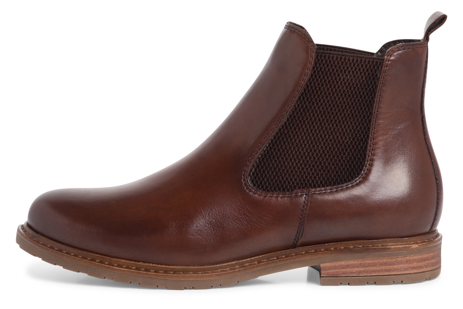 Tamaris Chelseaboots,Blockabsatz,Businessschuh,Bequemschuh, klassischer Look, schmale Form