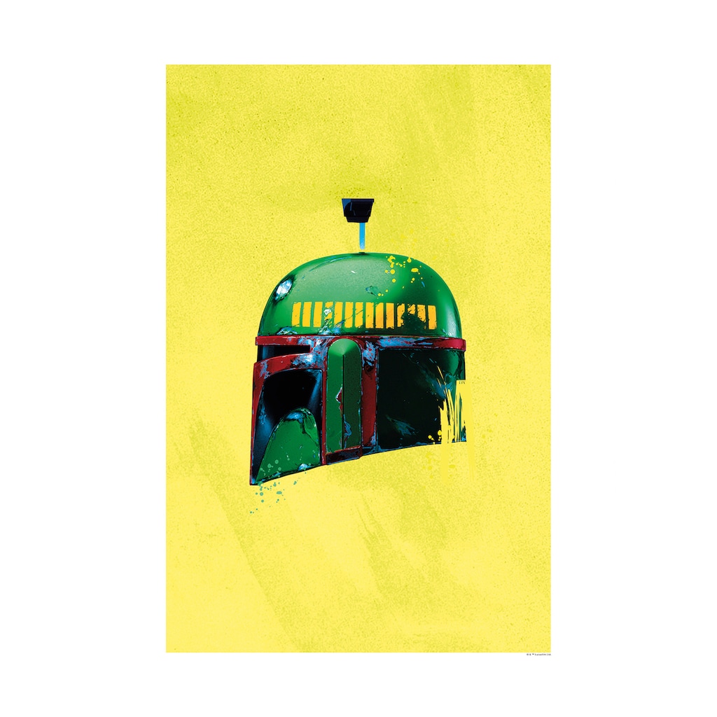 Komar Poster »Star Wars Classic Helmets Boba Fett«, Star Wars, (1 St.)