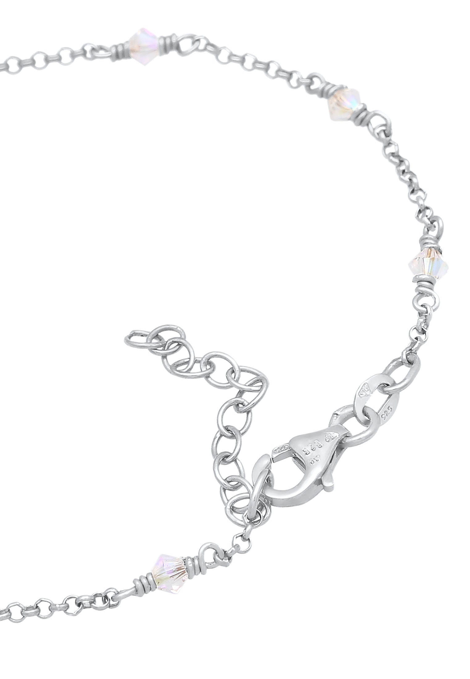 Elli Armkette »Armband Klassiker Elegant Kristalle 925 Silber«