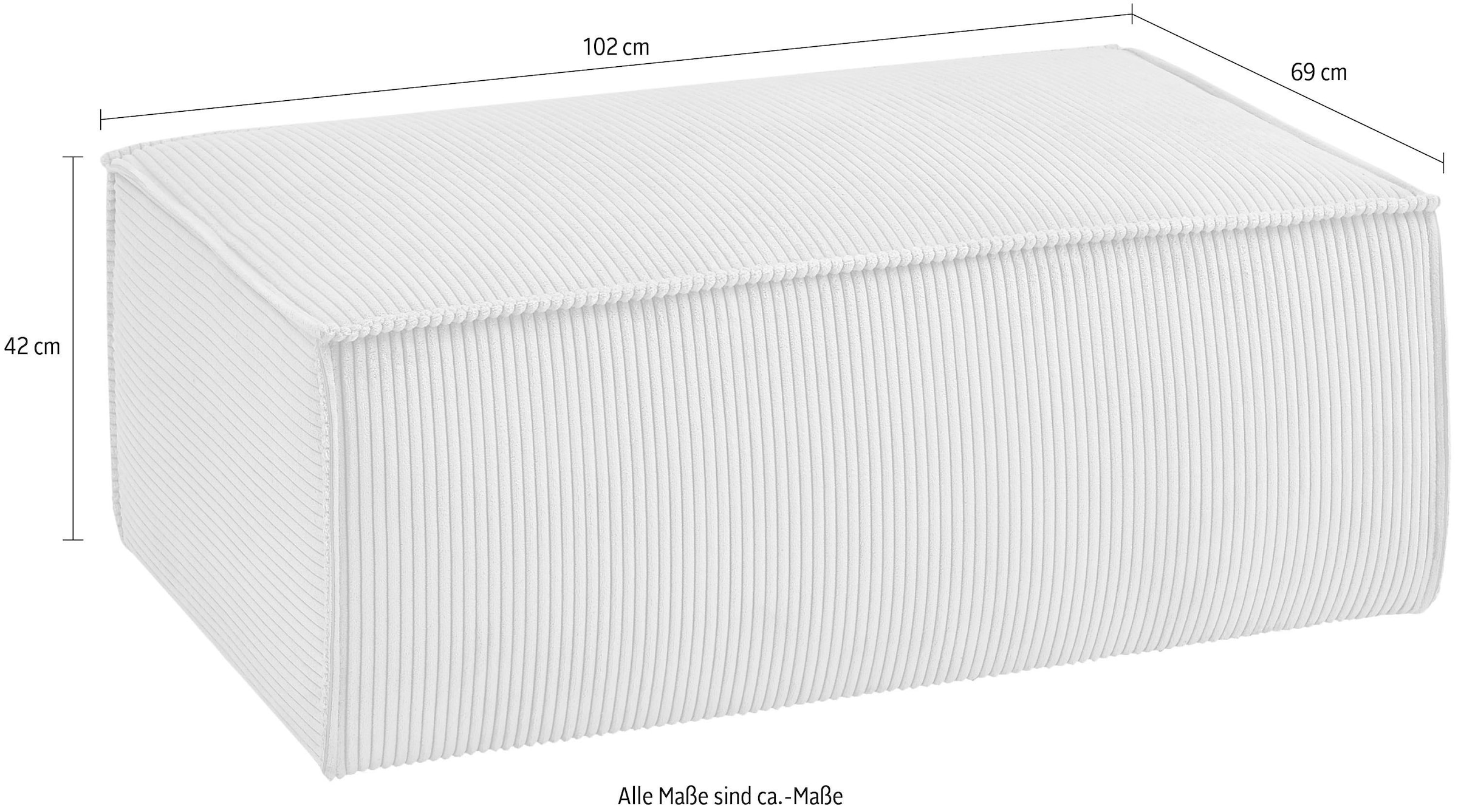 Home affaire Hocker »SHERWOOD, Polsterhocker in 3 Stoffarten verfügbar« passend zur Polster-Serie SHERWOOD