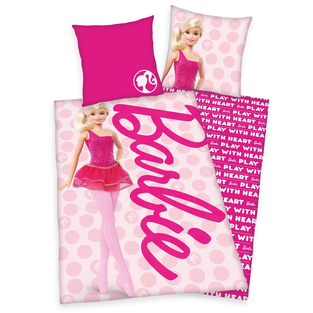 Barbie Kinderbettwäsche »Barbie«, (2 tlg.)