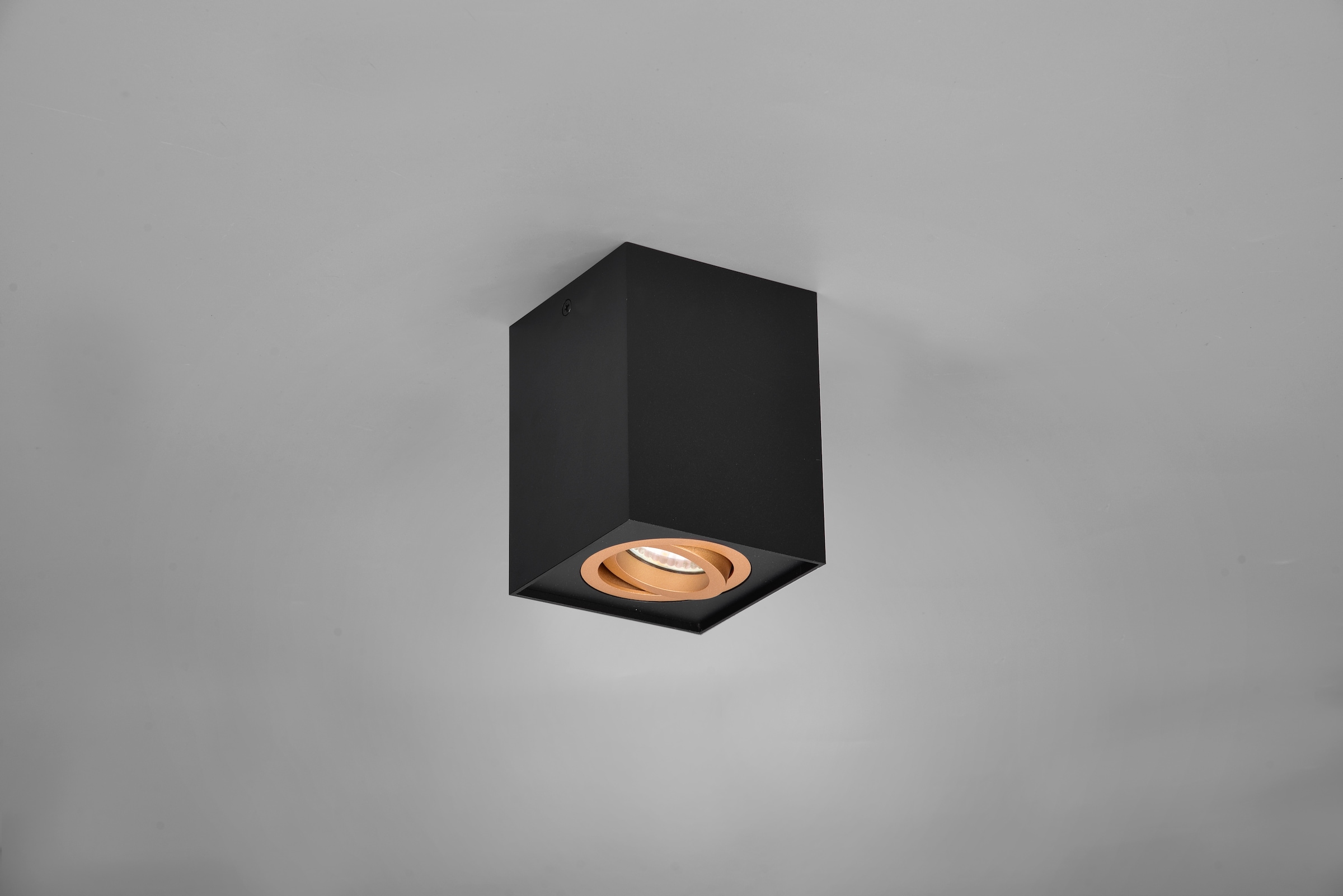 TRIO Leuchten Deckenleuchte »BISCUIT, Deckenstrahler exkl 1xGU10 max 35W Lichtkegel schwenkbar«, 1 flammig, Leuchtmittel GU10 | Leuchtmittel wechselbar, GU10 Strahler einflammig Leuchtmittel wechselbar Aufbauspot Flur Küche