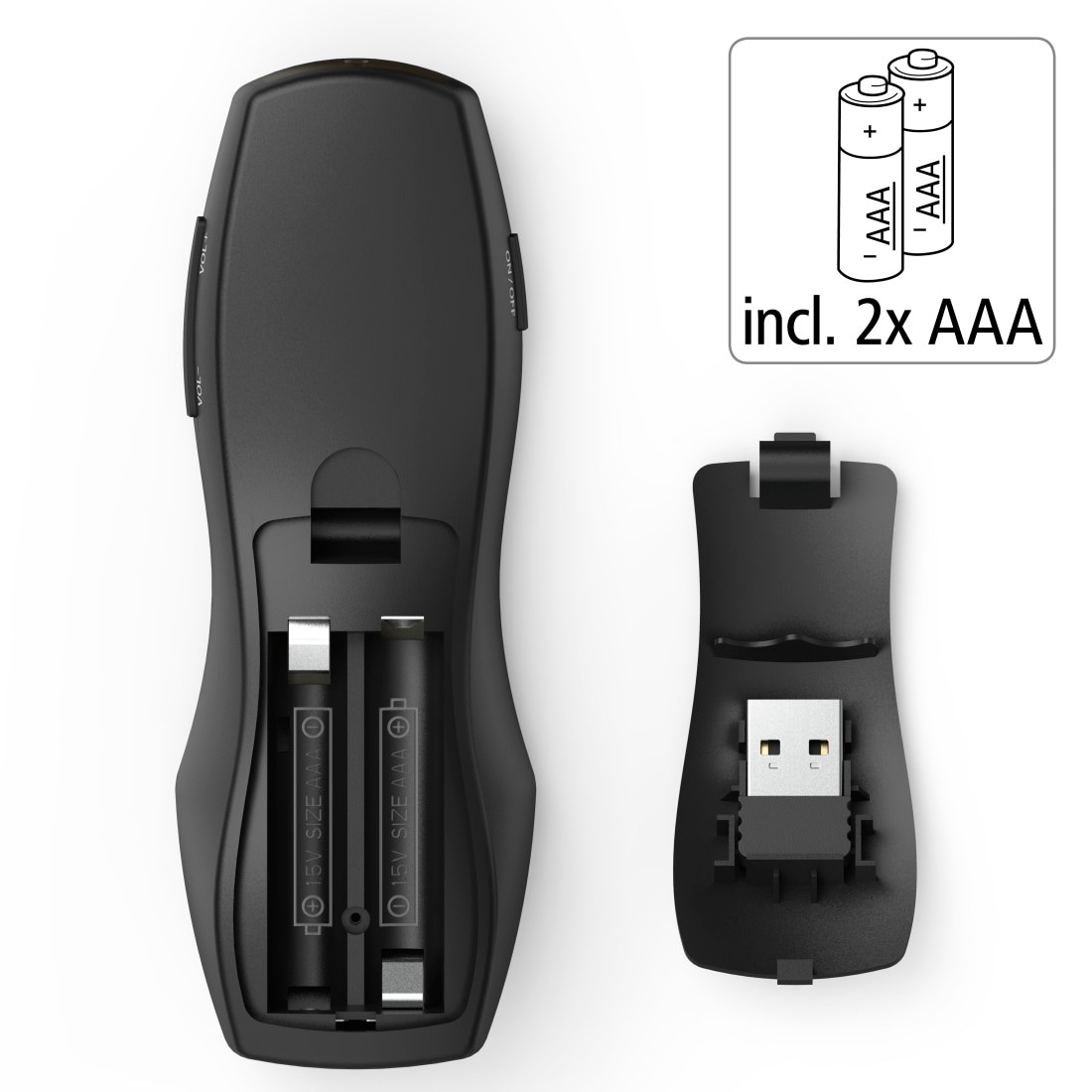 Hama Fernbedienung »Wireless-Laser Presenter 6in1, 15 m Reichweite, Laserpointer« Air-Maus-Funktion, Batteriebetrieb, Smart-Link, Digital Ink
