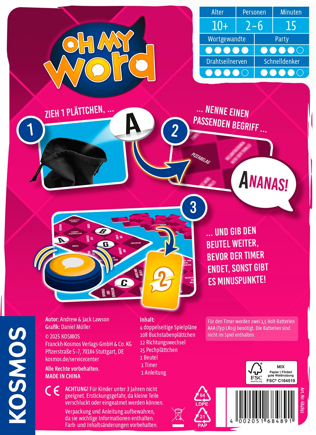 Kosmos Spiel »Oh my word«