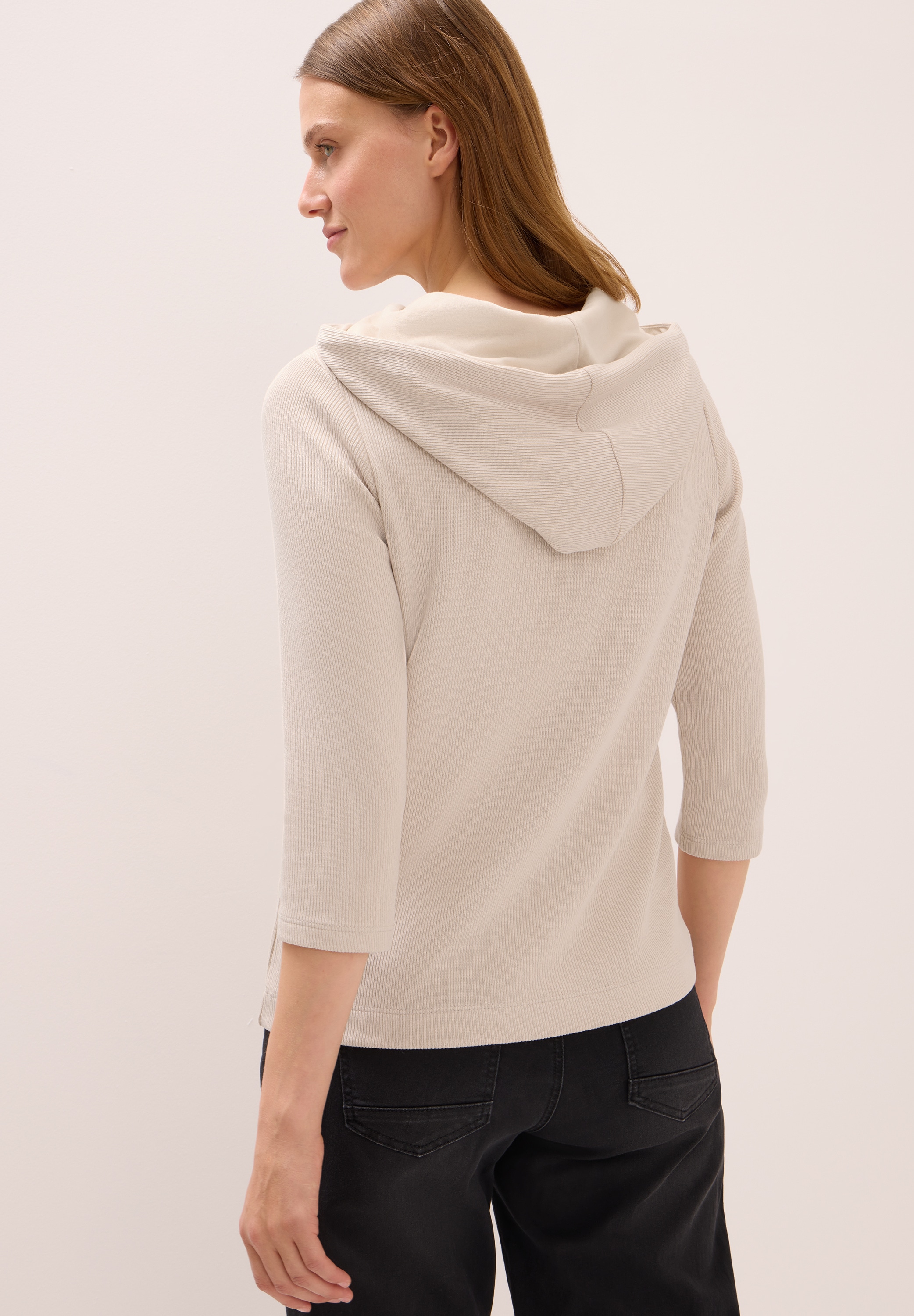 Cecil Hoodie, in Rippstruktur