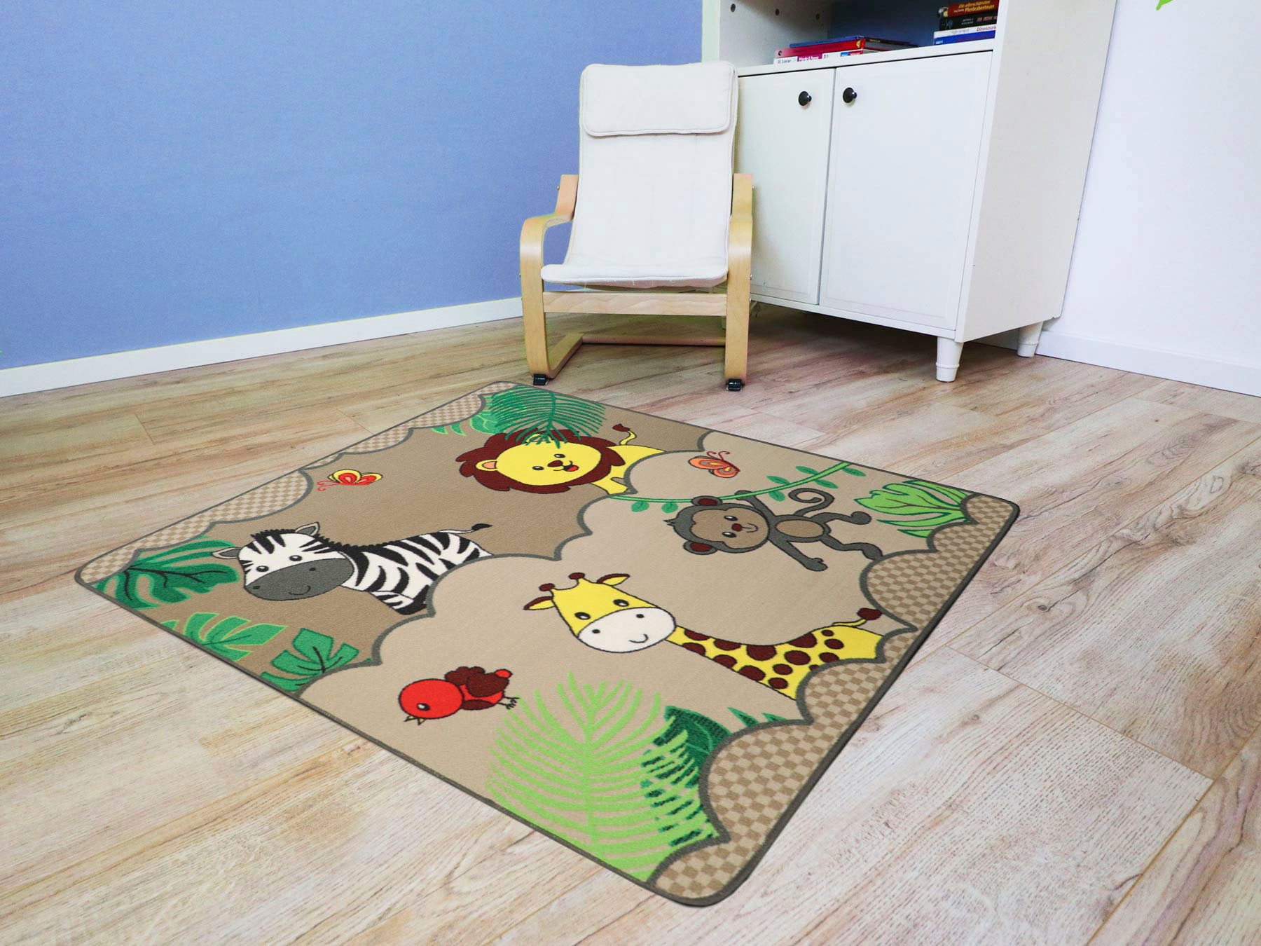 OTTO Kinderzimmer Primaflor-Ideen bestellen bei »SAFARI«, in Kinderteppich rechteckig, Textil Tiere der Savanne, Motiv