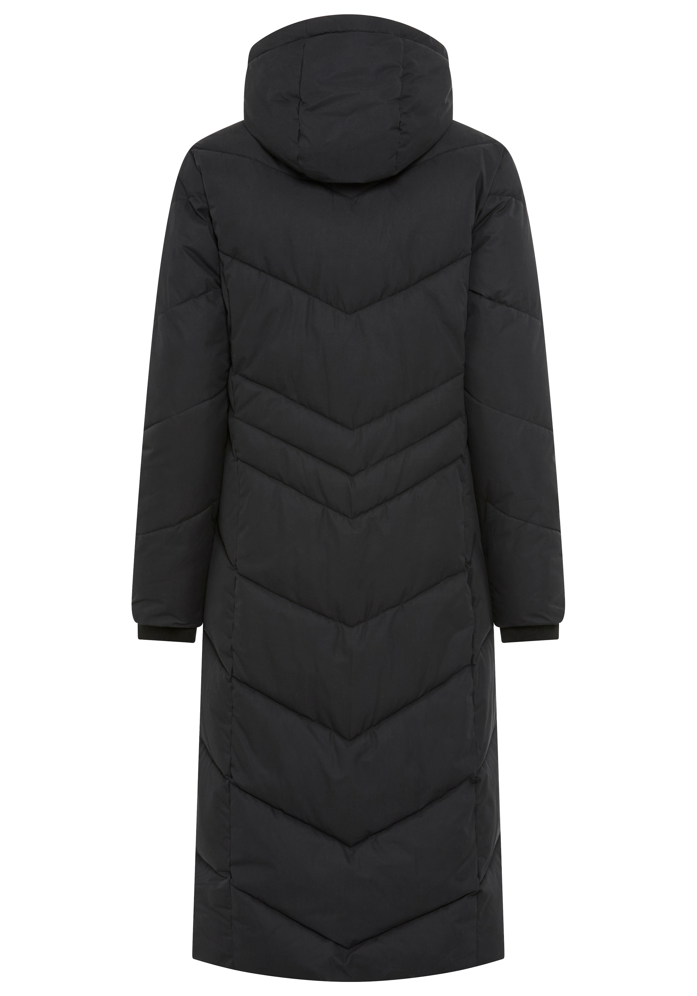 KangaROOS Steppmantel Langer Wintermantel mit seitlichen Knöpfen und Kapuze
