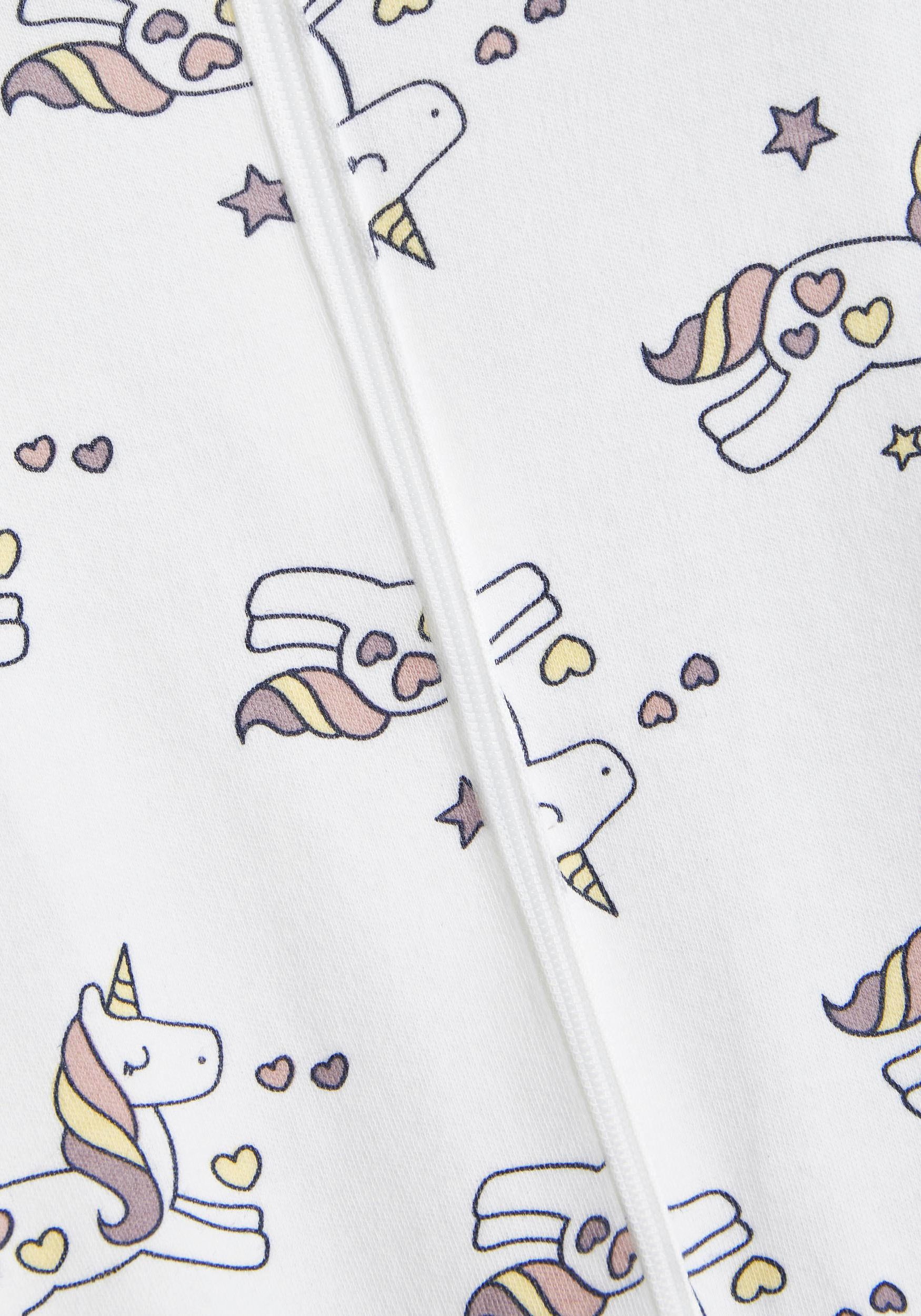 Name It Schlafanzug »NBFNIGHTSUIT ZIP UNICORN NOOS«