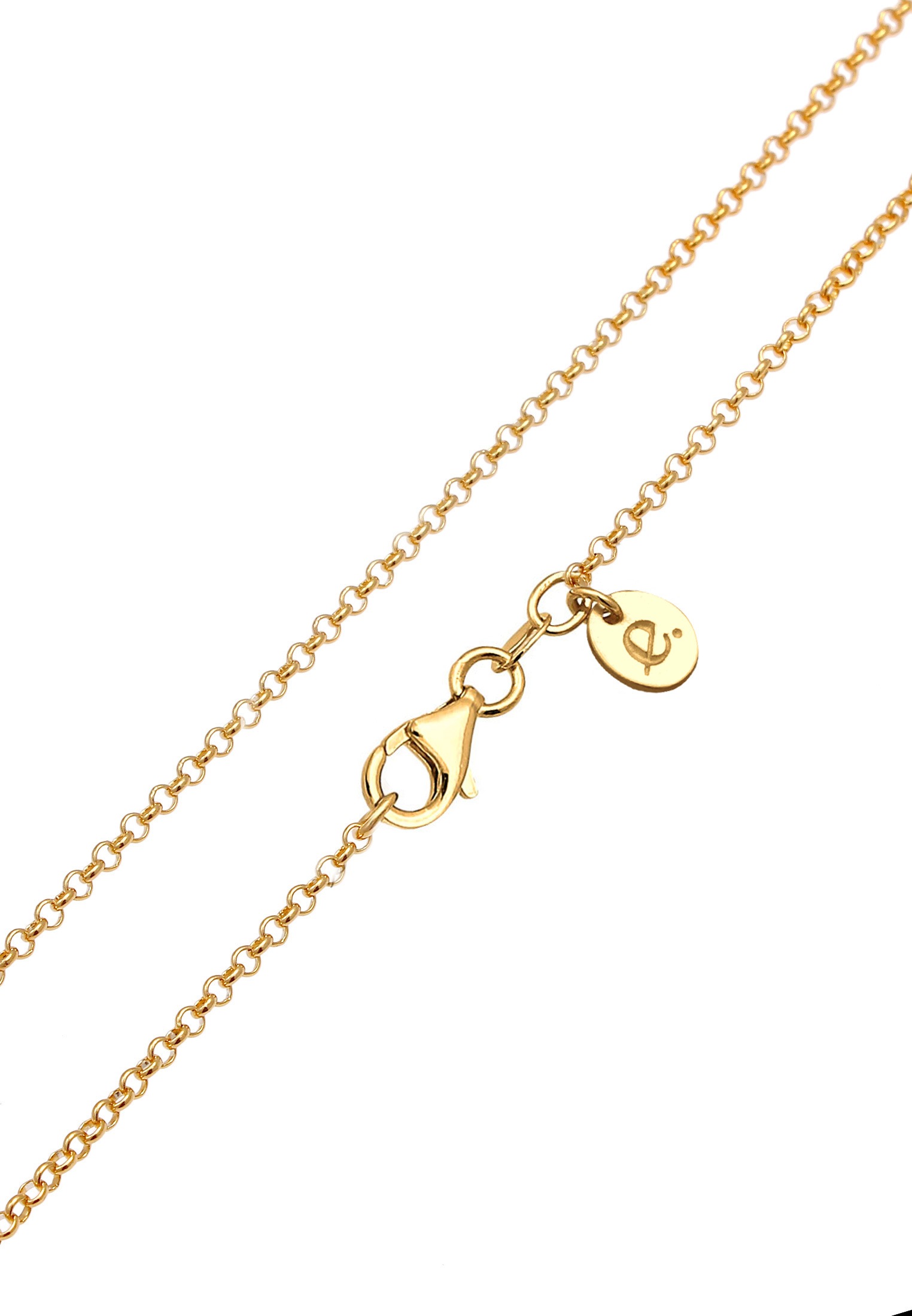 Elli Premium Lange Kette »Halskette Organic Münz Design Mondstein Tropfen 925 Silber«