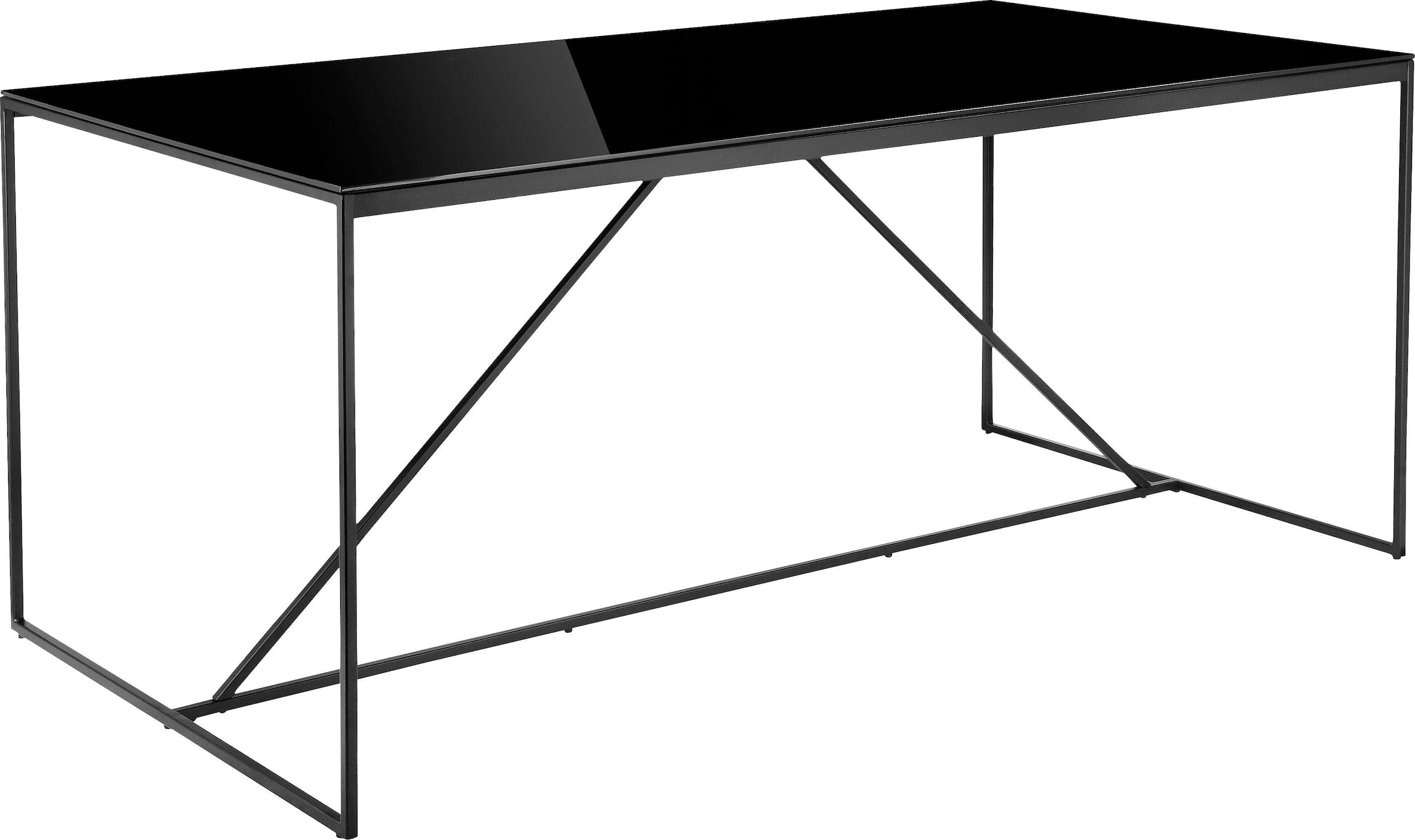 INOSIGN Esstisch »Esra, TOPSELLER!«, Gestell aus Metall, Tischplatte aus Glas