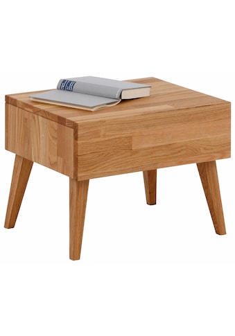 Home affaire Nachttisch »Natali«, mit einer Schublade, aus massiver Eiche, Breite 45 cm kaufen