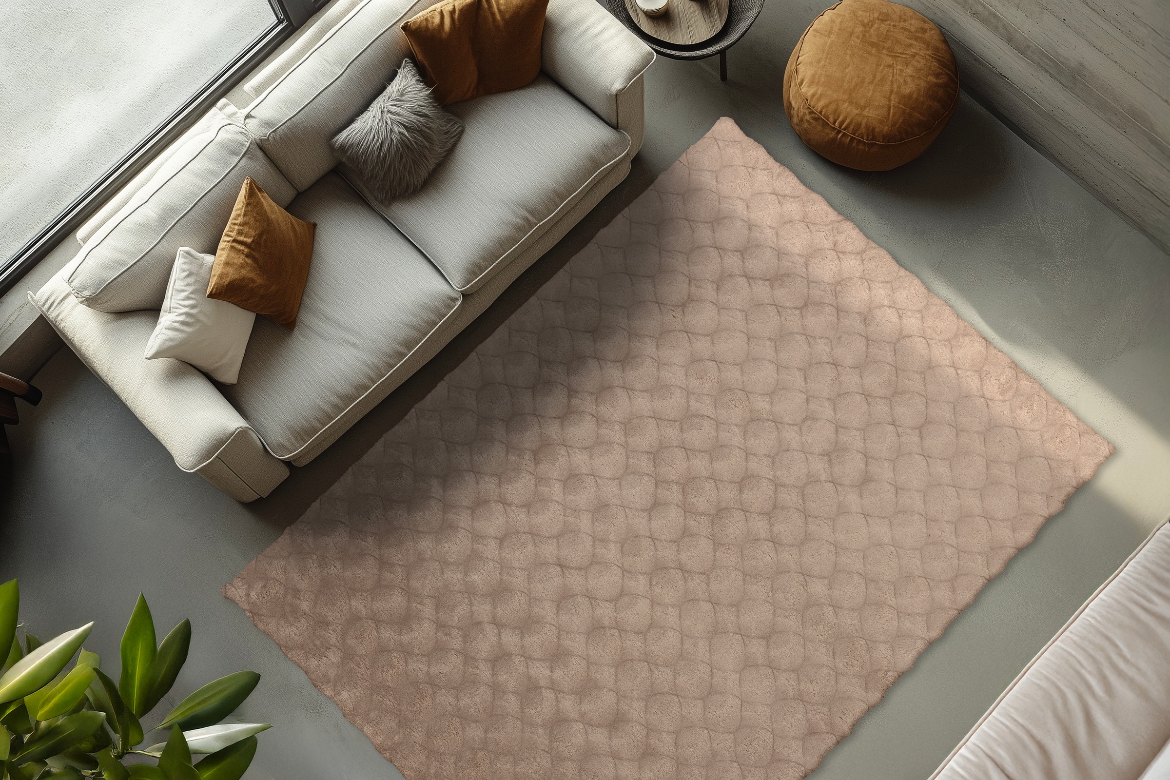 Obsession Teppich »Diamond Cut 800« rechteckig 30 mm Höhe Uni Farben, Hoch-Tief Effekt, weich & kuschelig