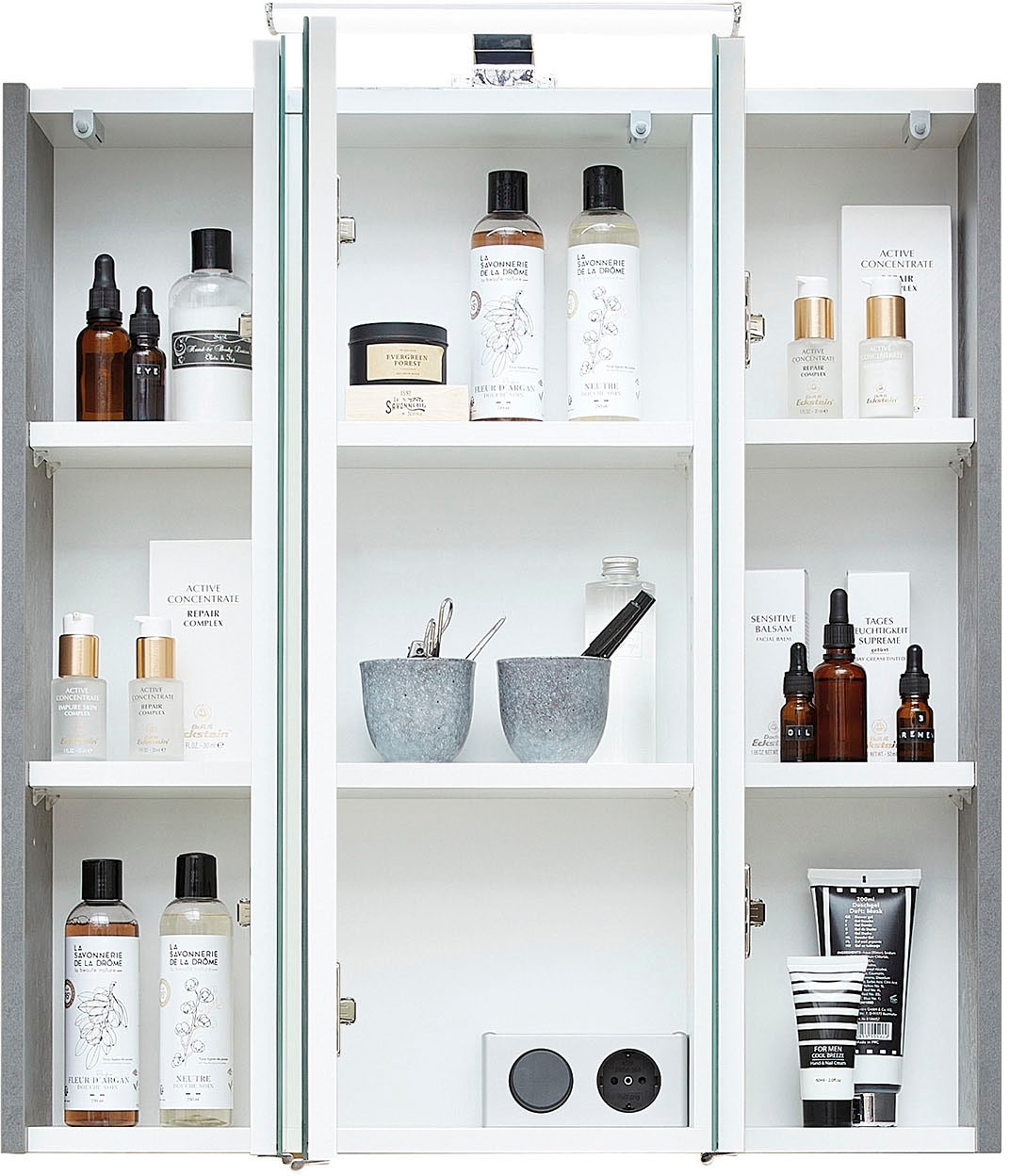 Saphir Badmöbel-Set »Quickset 945 4-teilig, Waschbeckenunterschrank und LED-Spiegelschrank« 4 Stk. tlg.