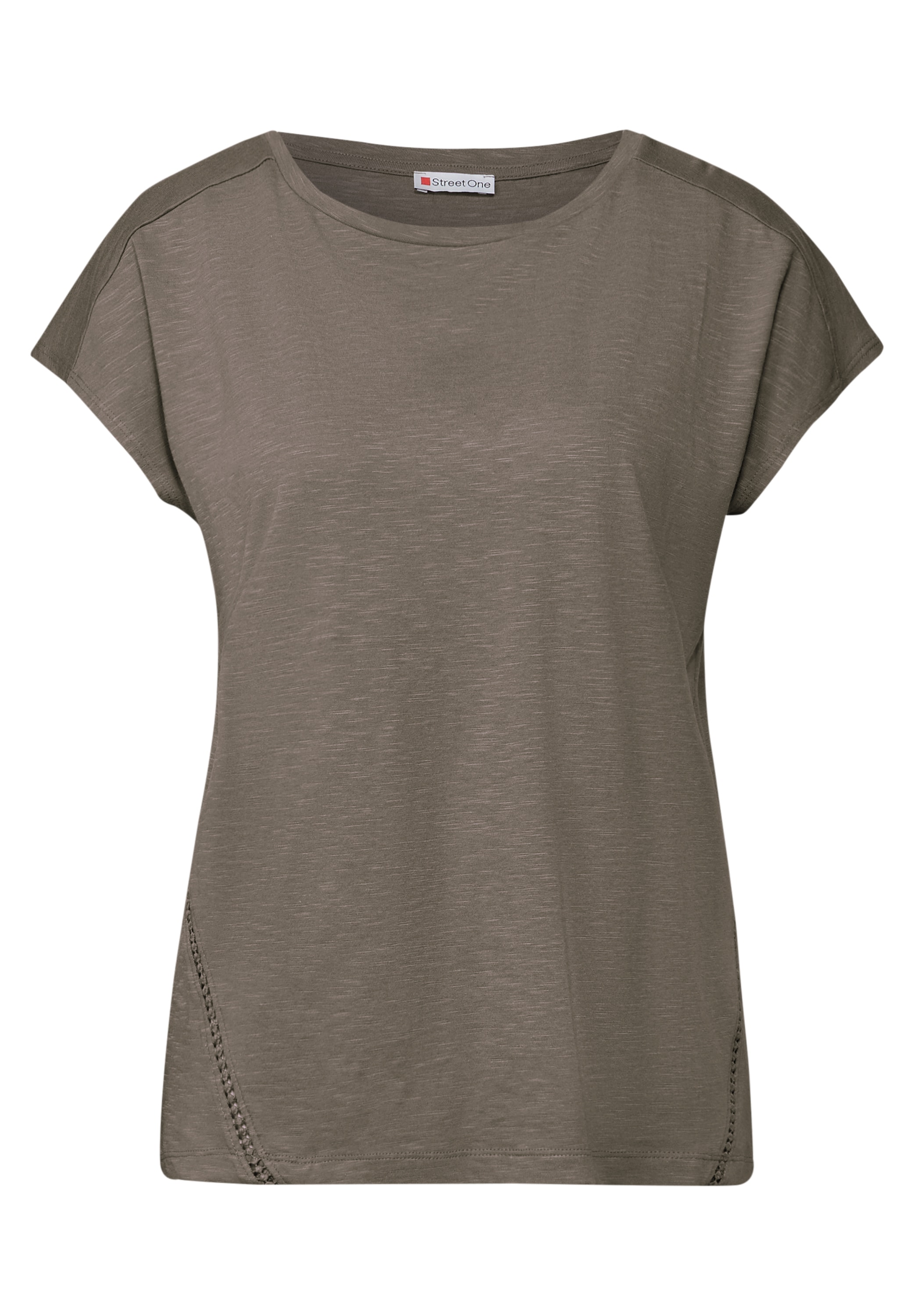 STREET ONE Shirttop, mit Häkeldetails