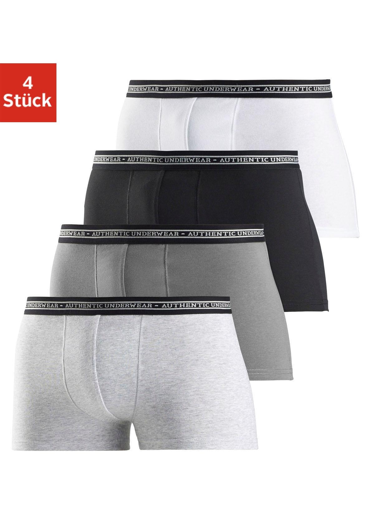 AUTHENTIC Webbund (Packung, schwarzer UNDERWEAR Boxer, online St.), bei OTTO Logoschriftzug mit 4 bestellen