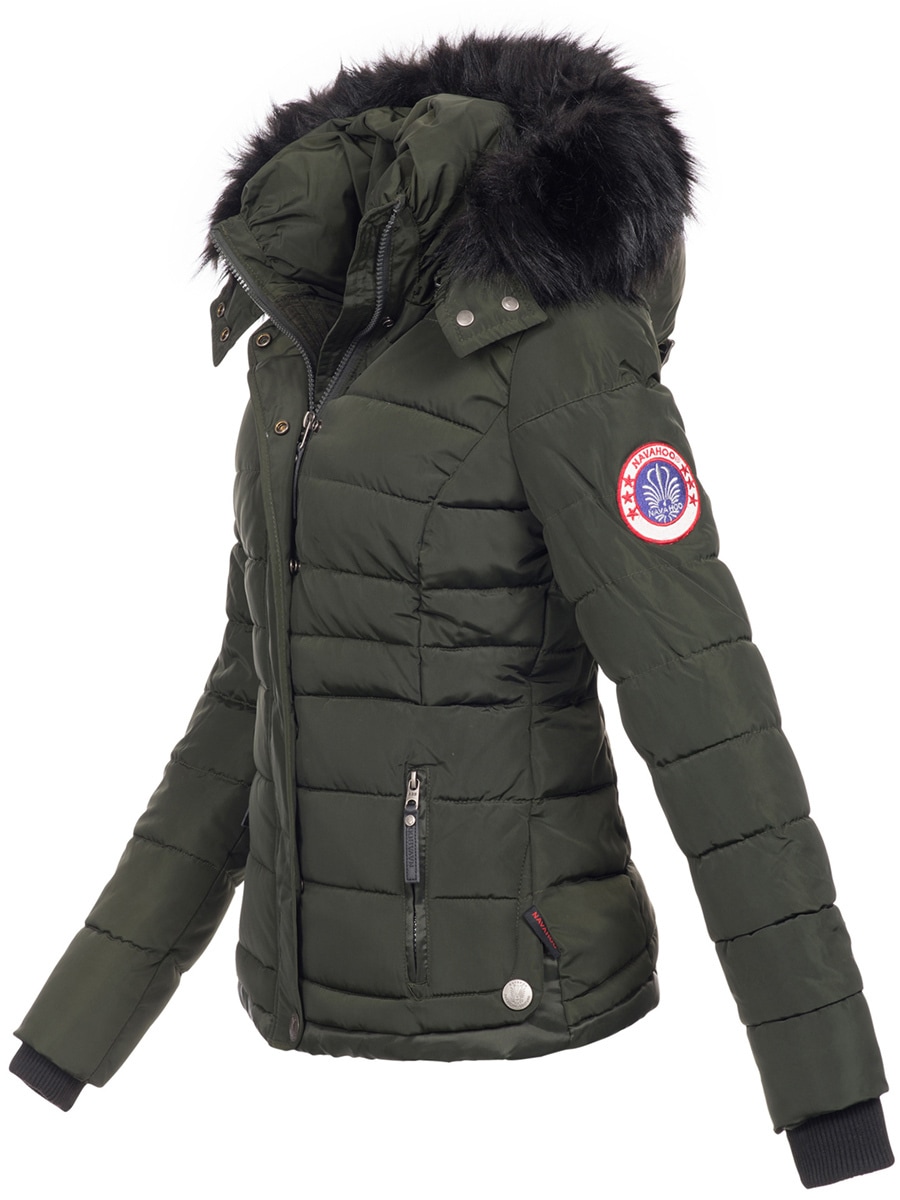 Navahoo Steppjacke »Navahoo Chloe warme Damen Winter Jacke Parka Mantel Stepp Kurzjacke gefüttert NEU B301«