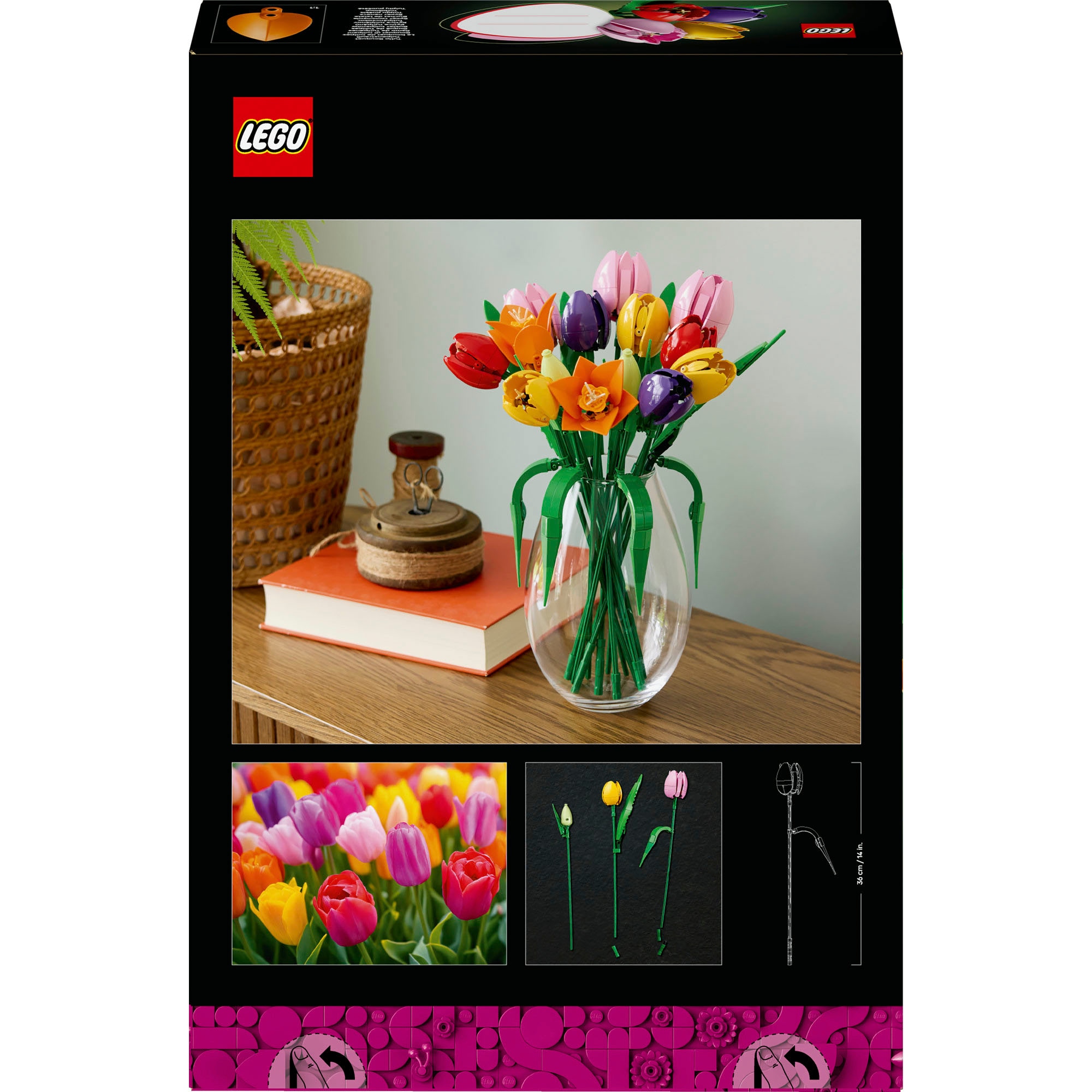 LEGO® Konstruktionsspielsteine »Tulpenstrauß (11501), LEGO Botanicals« Made in Europe