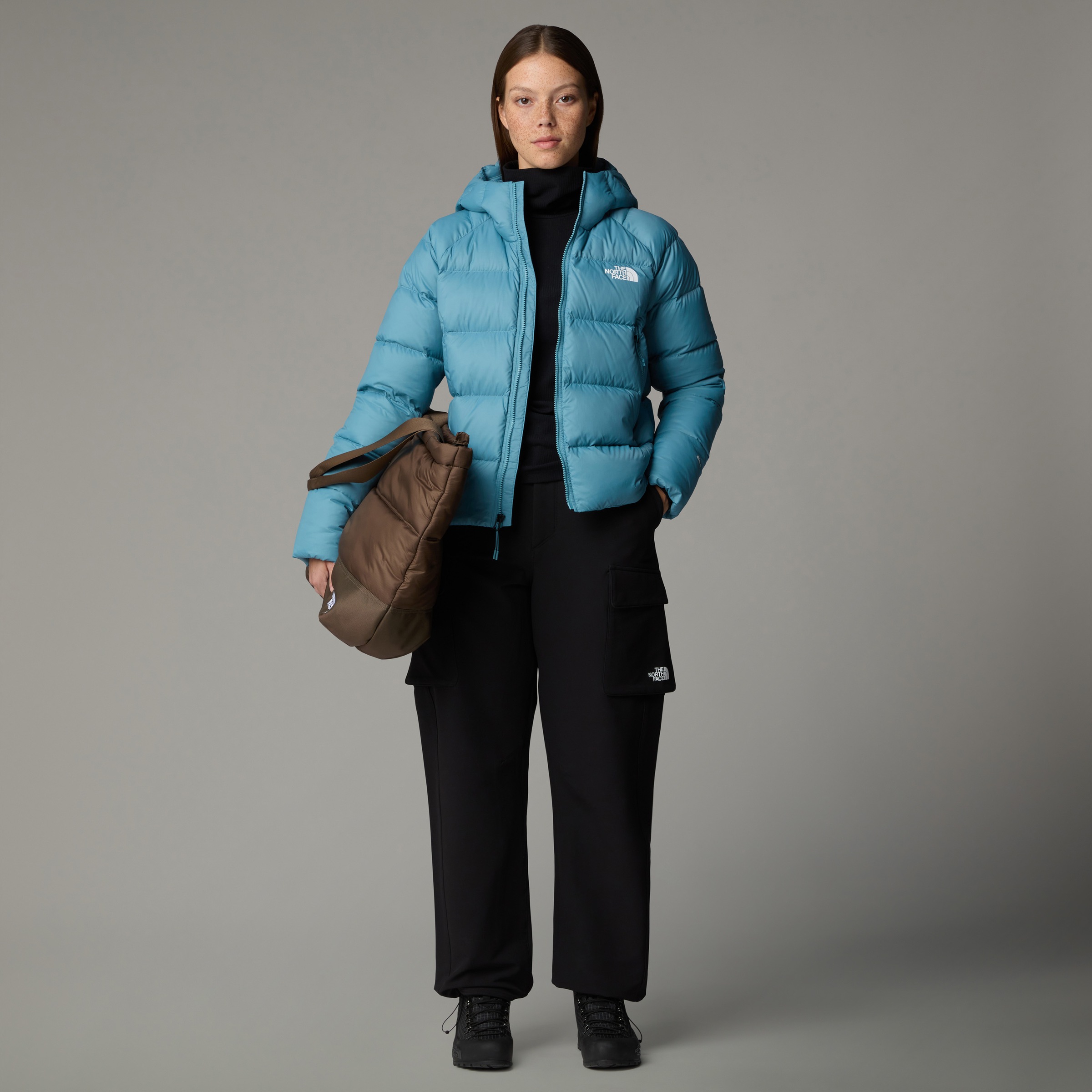 The North Face Daunenjacke »W HYALITE DOWN HOODIE - EU«, (1 St.), mit Kapuze, Winterjacke mit Logodruck