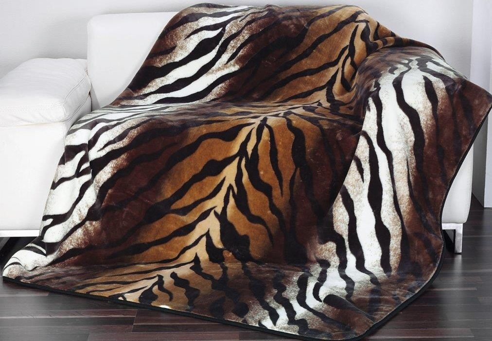 bei kaufen Wohndecke Gözze »Königstiger«, Kuscheldecke Animalprint, OTTO