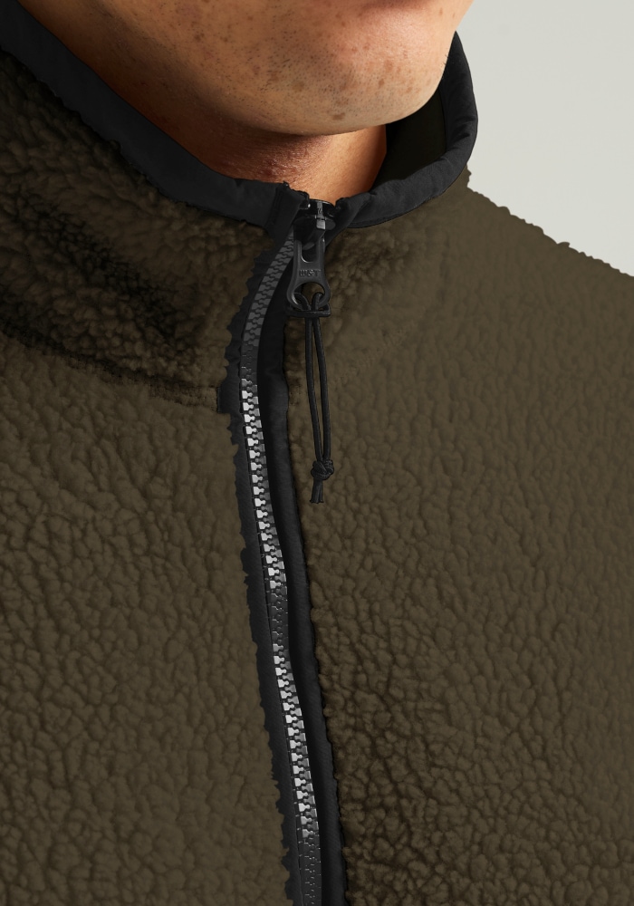 Jack Wolfskin Fleecejacke »STONE LITE JKT M« mit Sherpa-Fleece, weiche Oberfläche, wärmend, atmungsaktiv