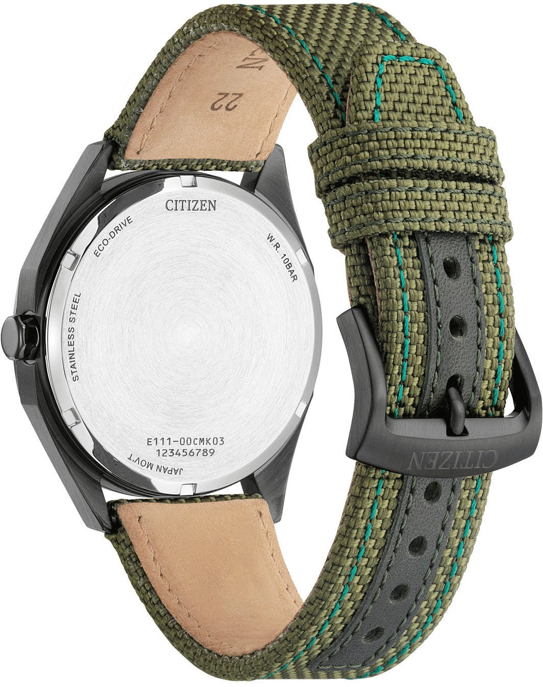 Citizen Solaruhr Armbanduhr, Herrenuhr, analog, Tag, Batterie-Entladungsanzeige
