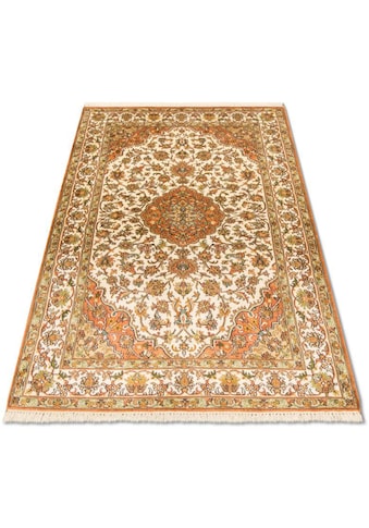 morgenland Teppich »Kaschmir Seide Teppich handgeknüpft beige«, rechteckig, 5 mm Höhe kaufen