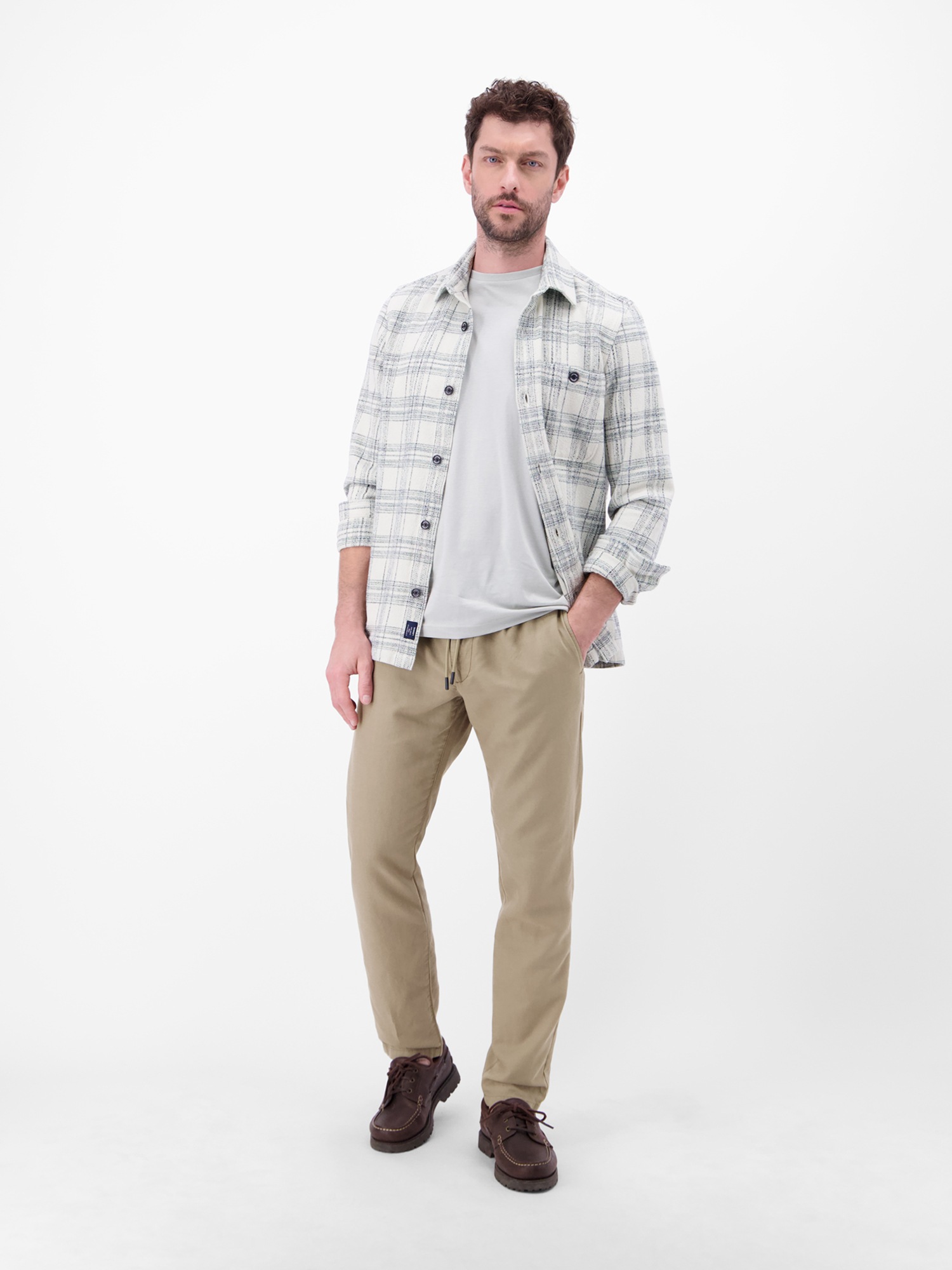 LERROS Chinohose »Leichte Chino mit Gürtelschlaufen, Baumwollmix«