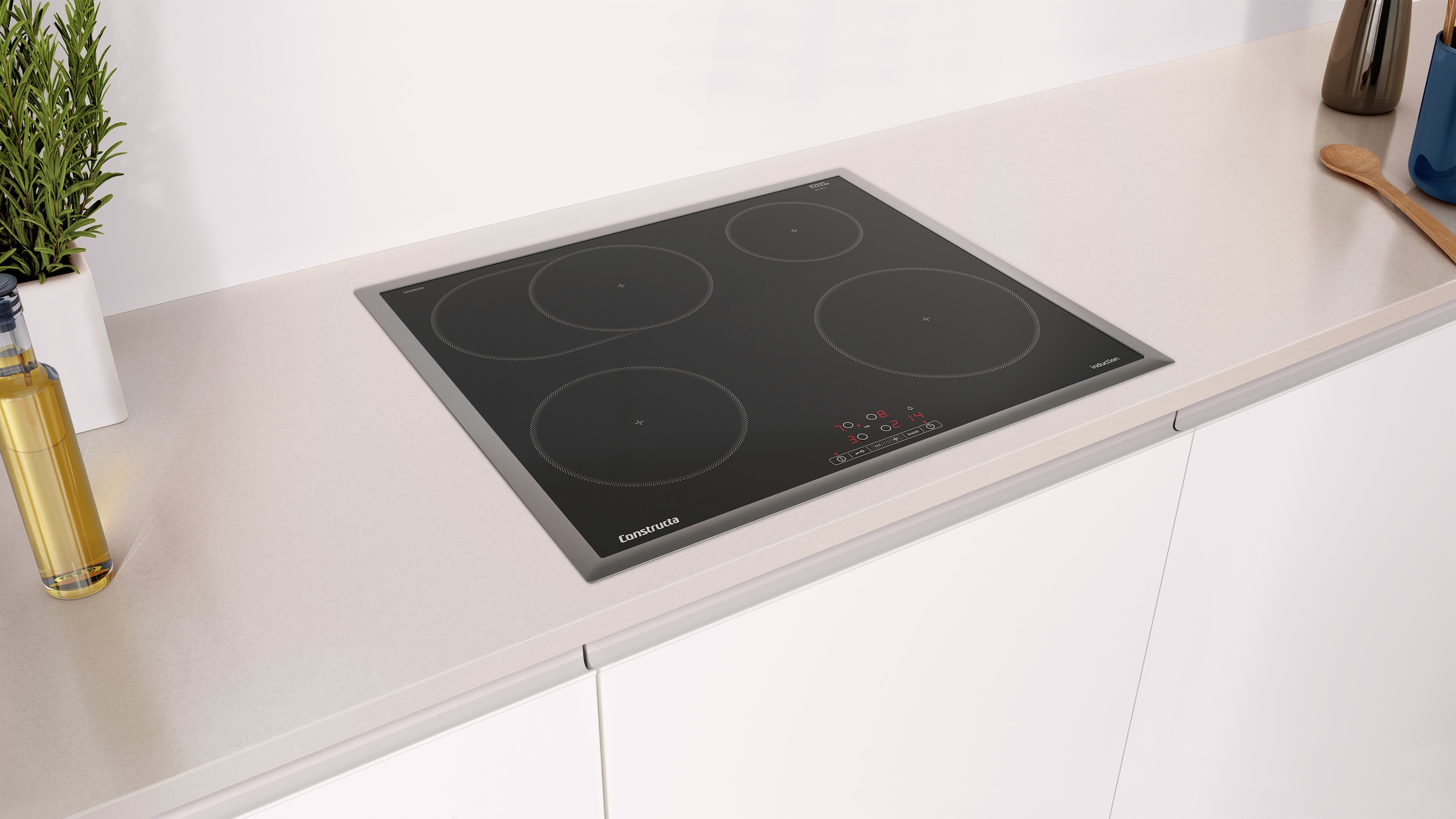 Constructa Backofen-Set »CF3M61053«, mit Teleskopauszug nachrüstbar, Hydrolyse