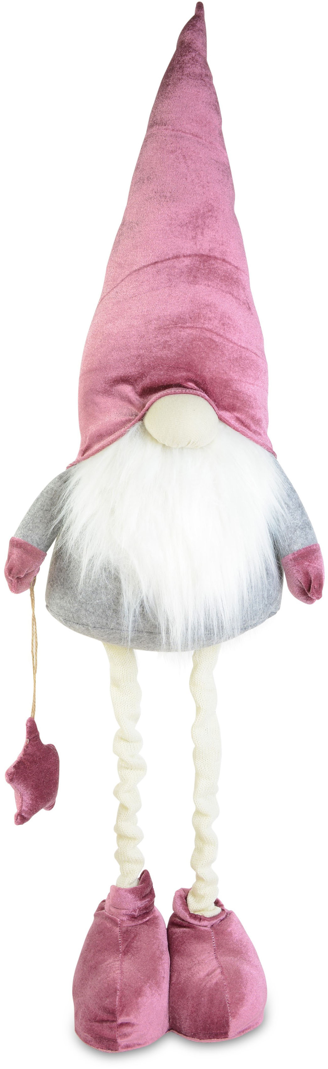 Weihnachtsfigur »Wichteljunge, Weihnachtsdeko«, Wichtel mit Ausziehbeinen, Höhe ca. 80...