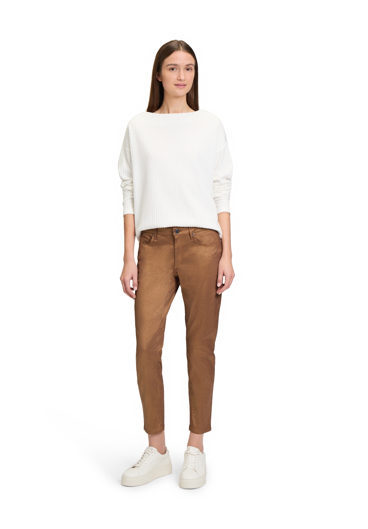 Betty&Co Relaxhose »Casual-Hose im Glitzer-Look«