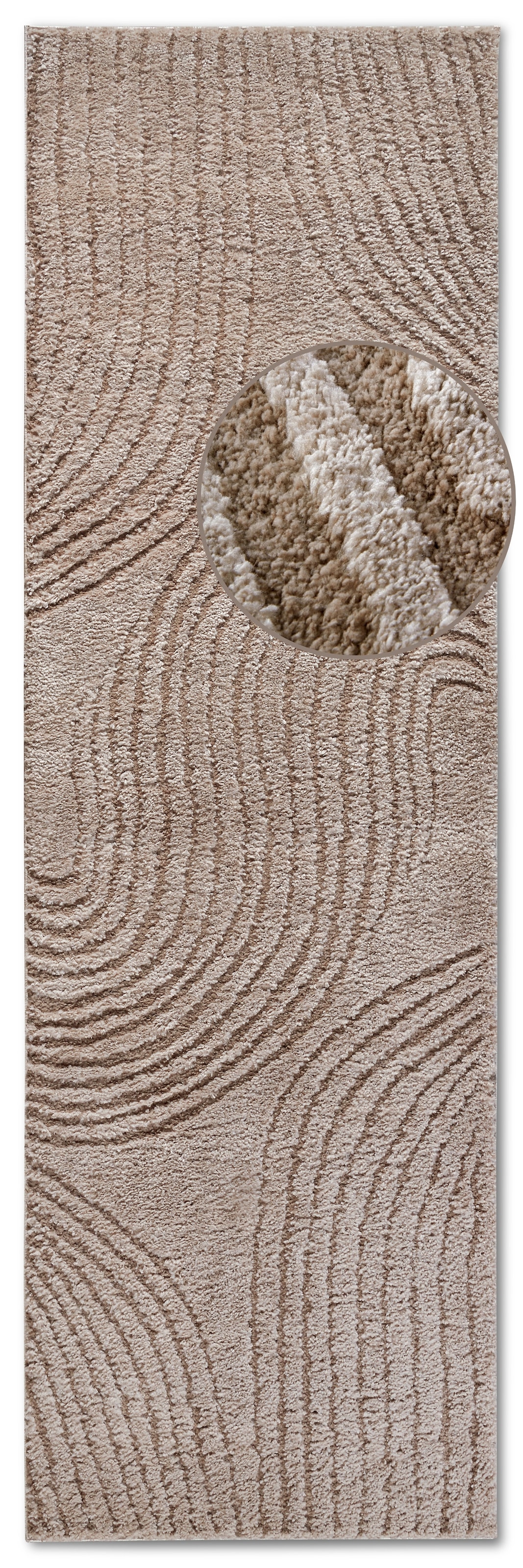 ELLE DECORATION Designteppich »Pigment«, rechteckig, 18 mm Höhe, Hochflor, Shaggy, Läufer, weich, Langflor, modern, Hoch Tief Effekt